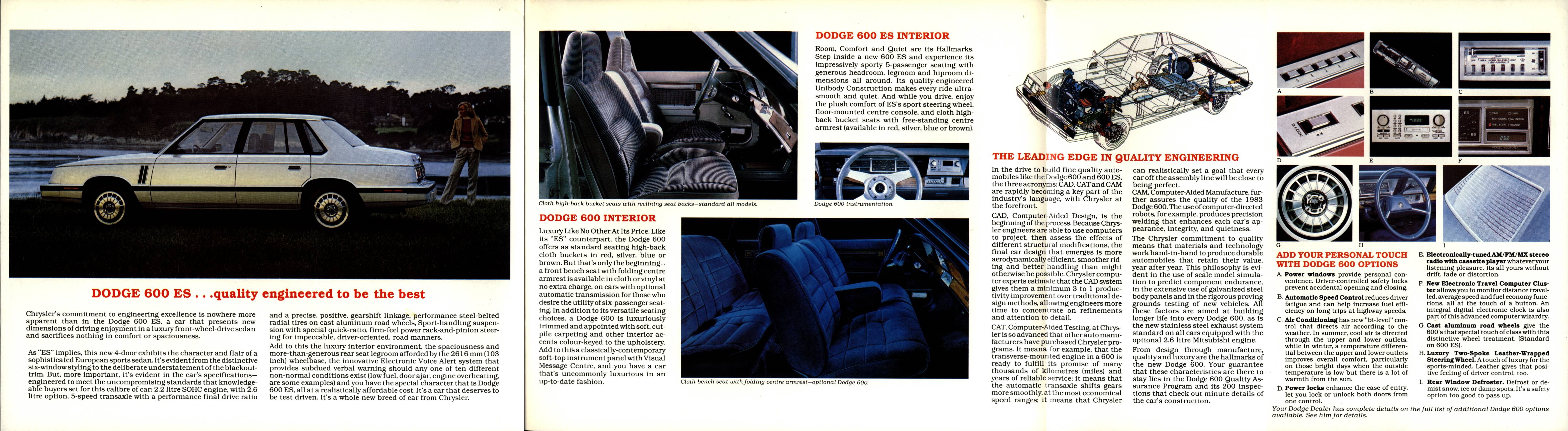 1983 Dodge 600 Brochure Canada 02-03-04