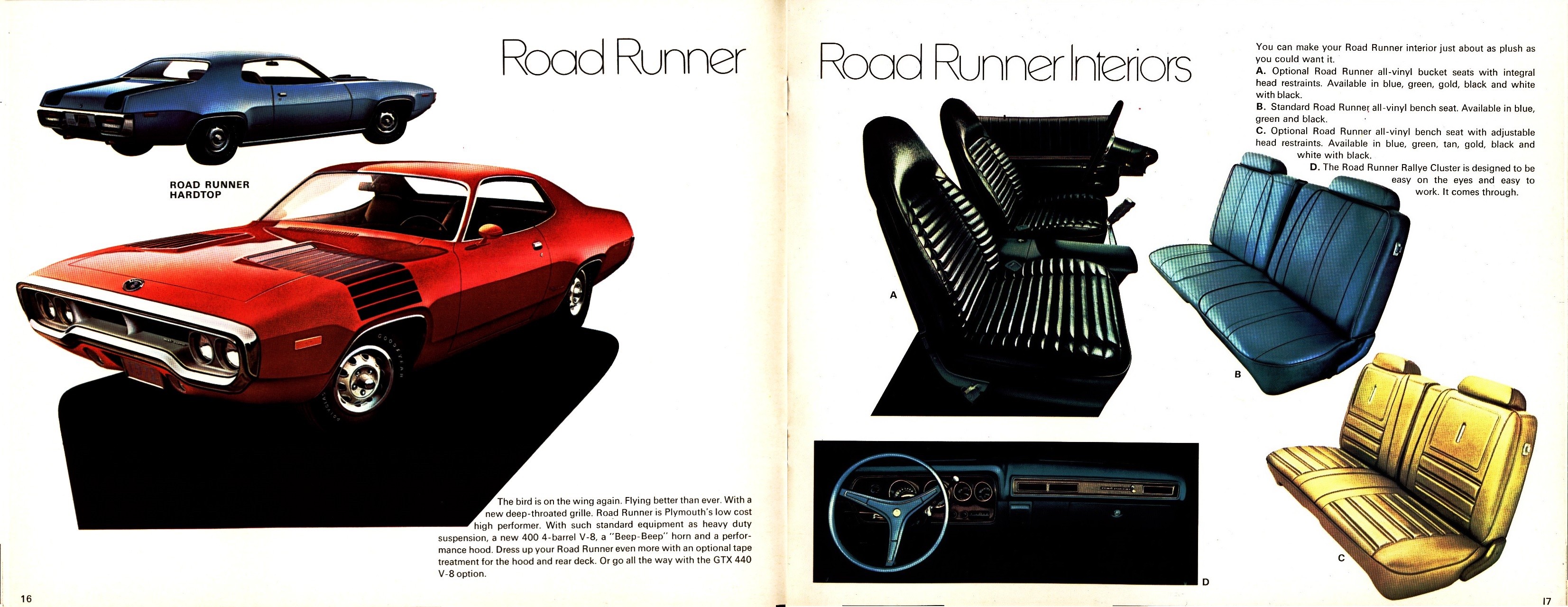 1972 Plymouth Full Line Brochure (Cdn) 16-17