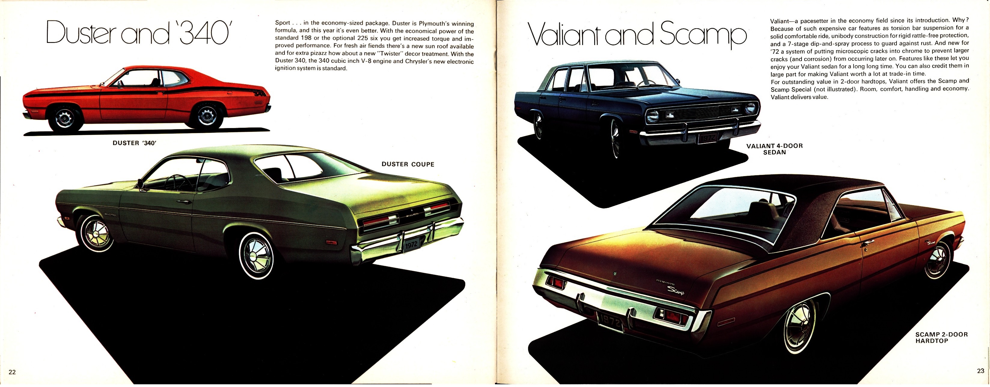 1972 Plymouth Full Line Brochure (Cdn) 22-23