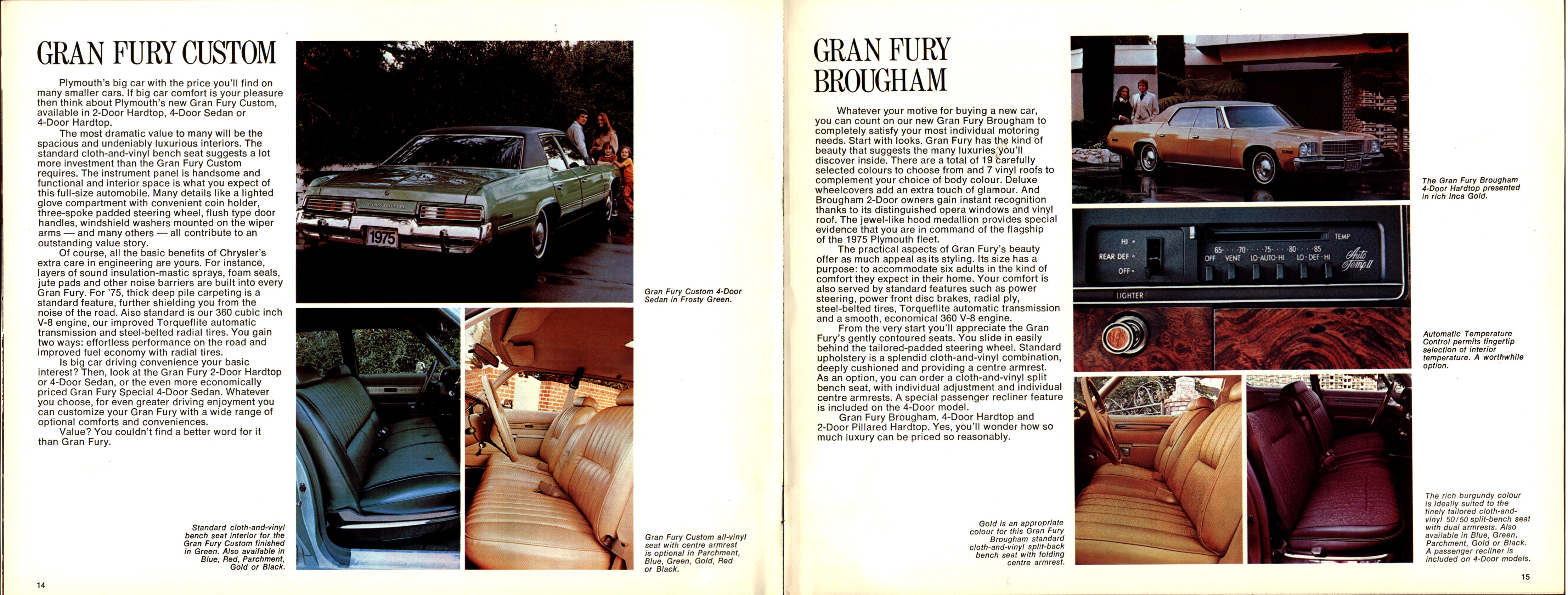 1975 Plymouth Full Line Brochure (Cdn) 14-15