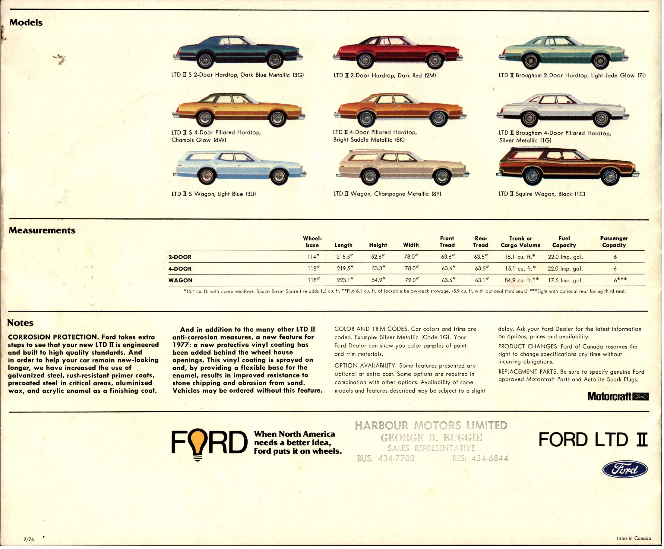 1977 Ford LTD II Brochure (Cdn) 16