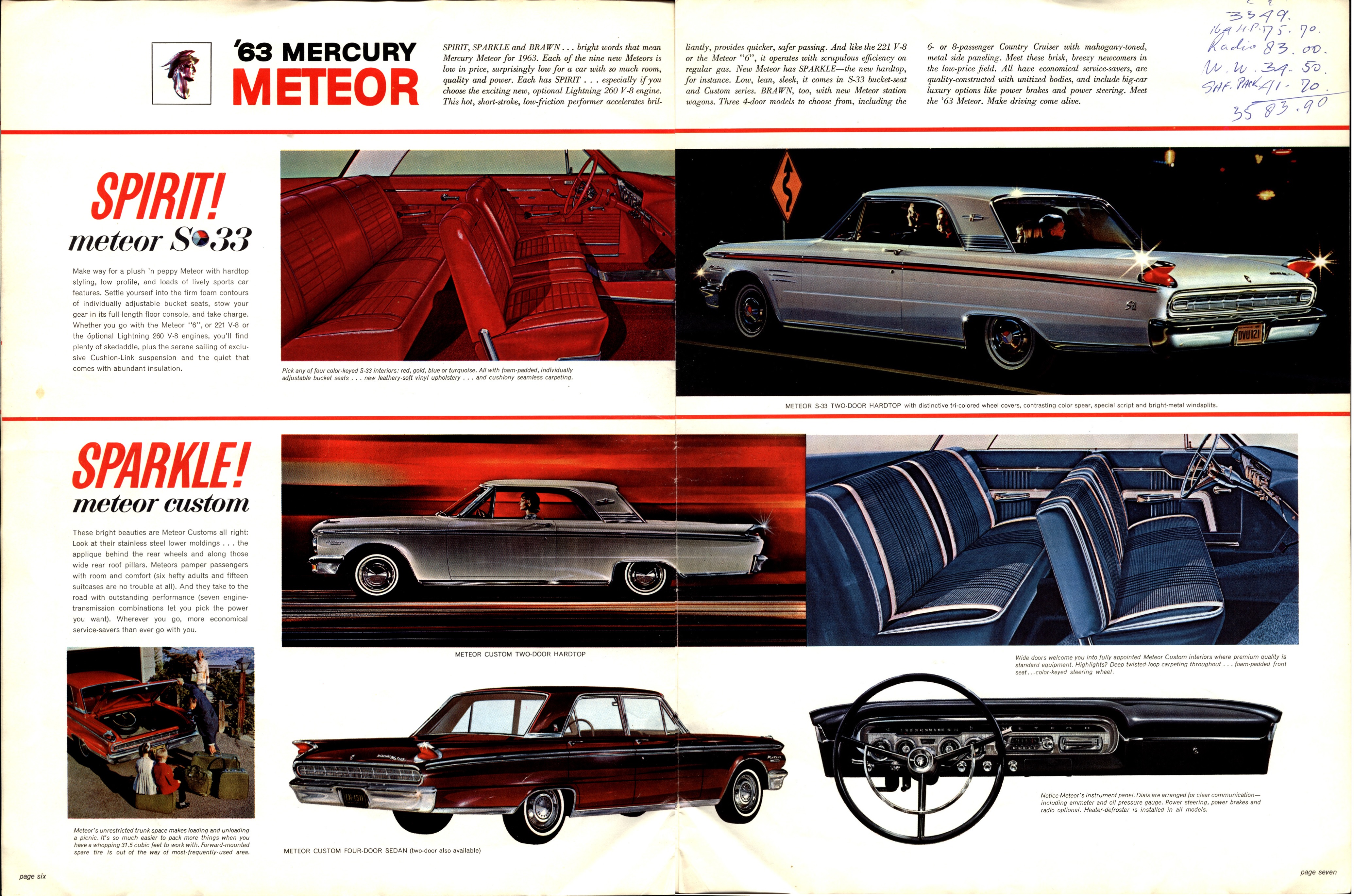 1963 Mercury Full Line Brochure Canada 06-07