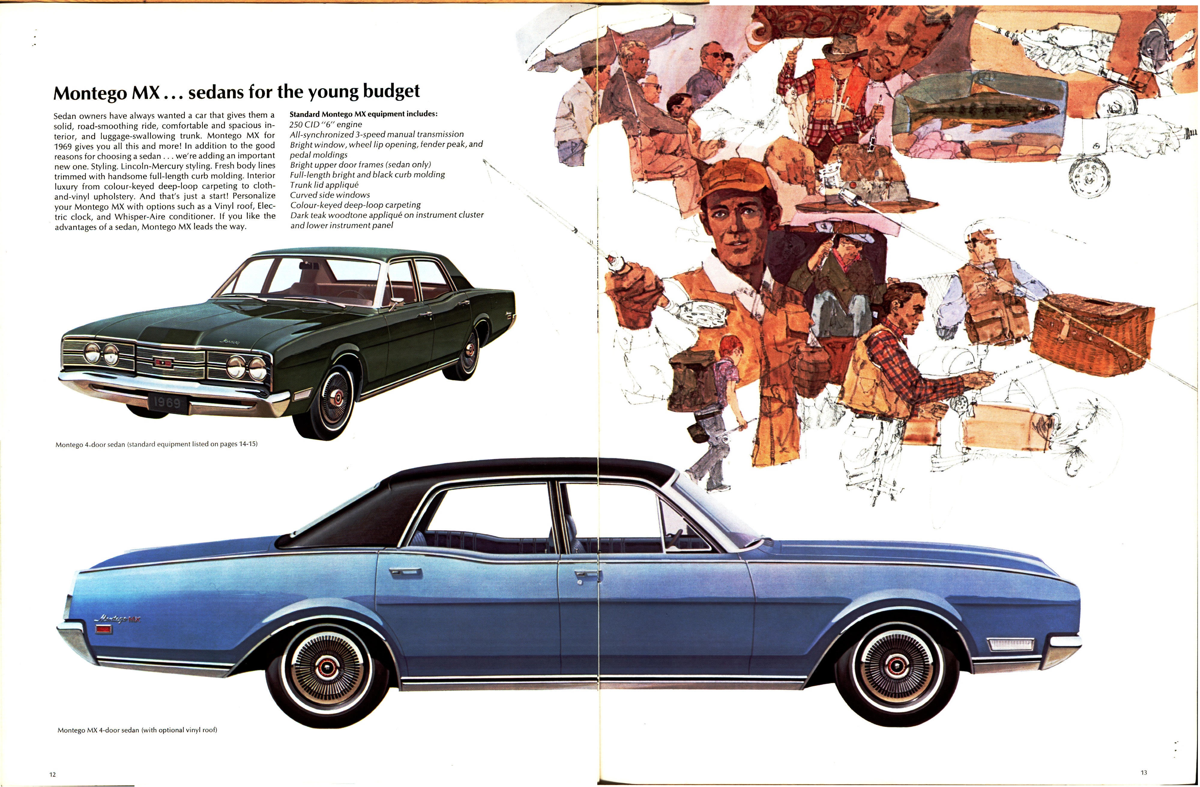 1969 Mercury Montego Brochure Canada 12-13