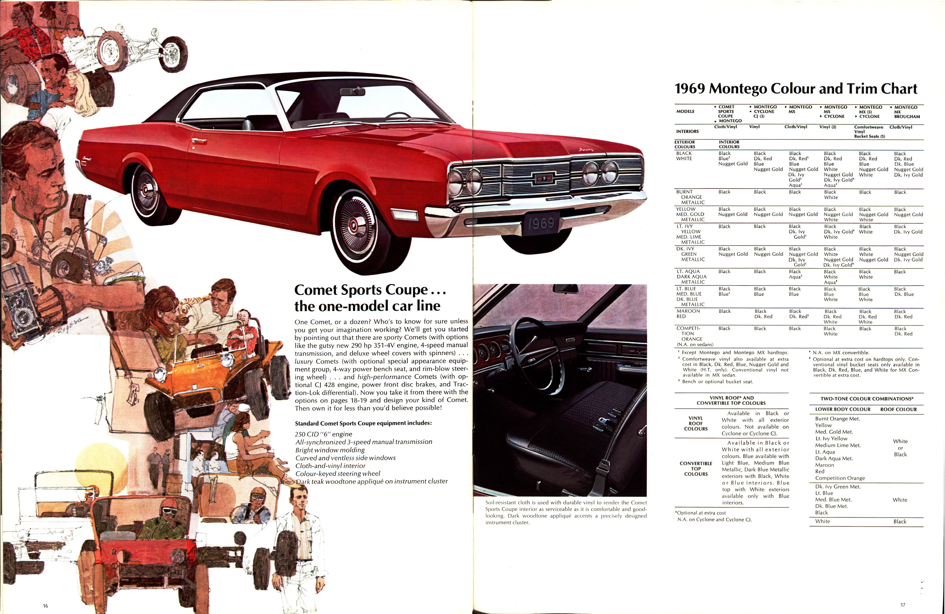 1969 Mercury Montego Brochure Canada 16-17