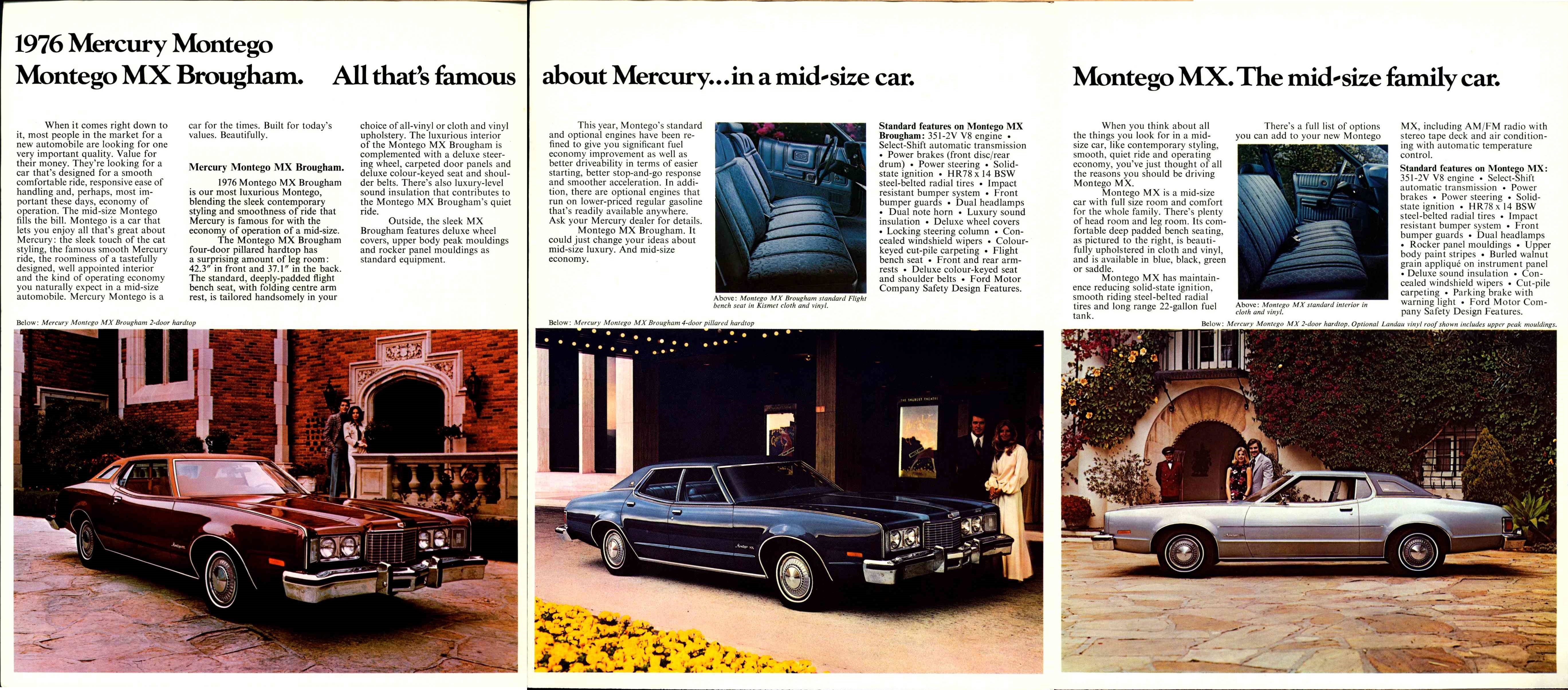 1976 Mercury Montego Foldout Canada 02-03-04