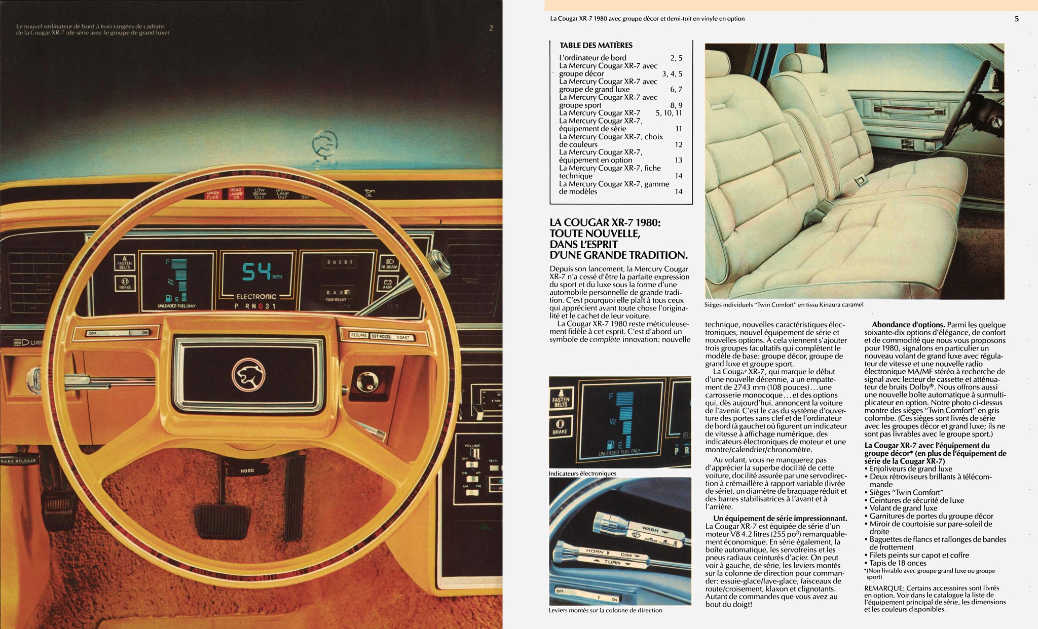 1980 Mercury Cougar XR-7 Brochure (Cdn-Fr) 02-03