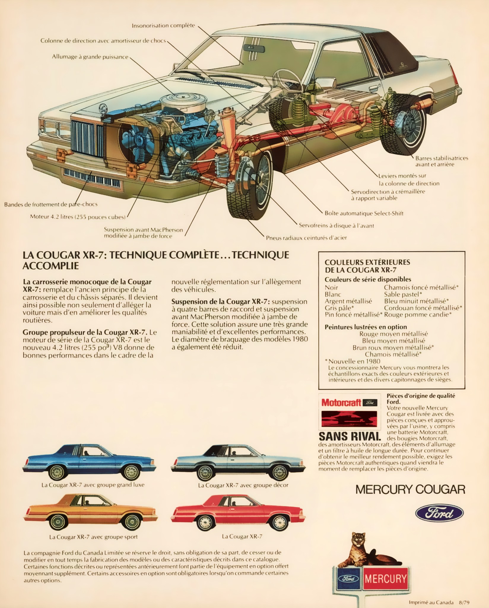 1980 Mercury Cougar XR-7 Brochure (Cdn-Fr) 14