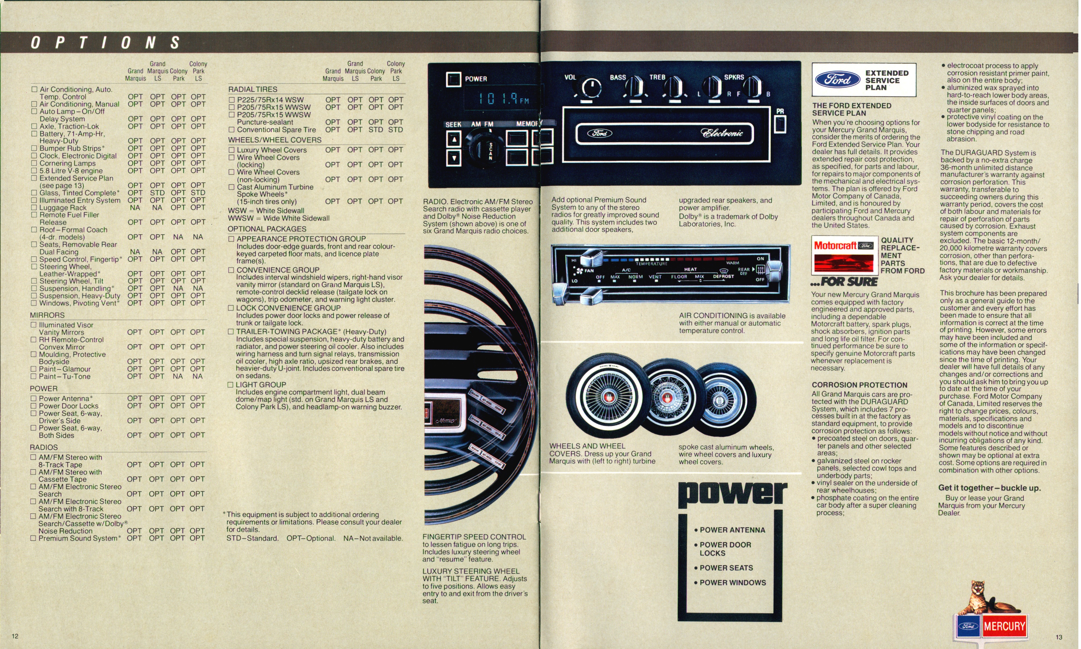 1983 Mercury Grand Marquis Brochure (Cdn) 12-13