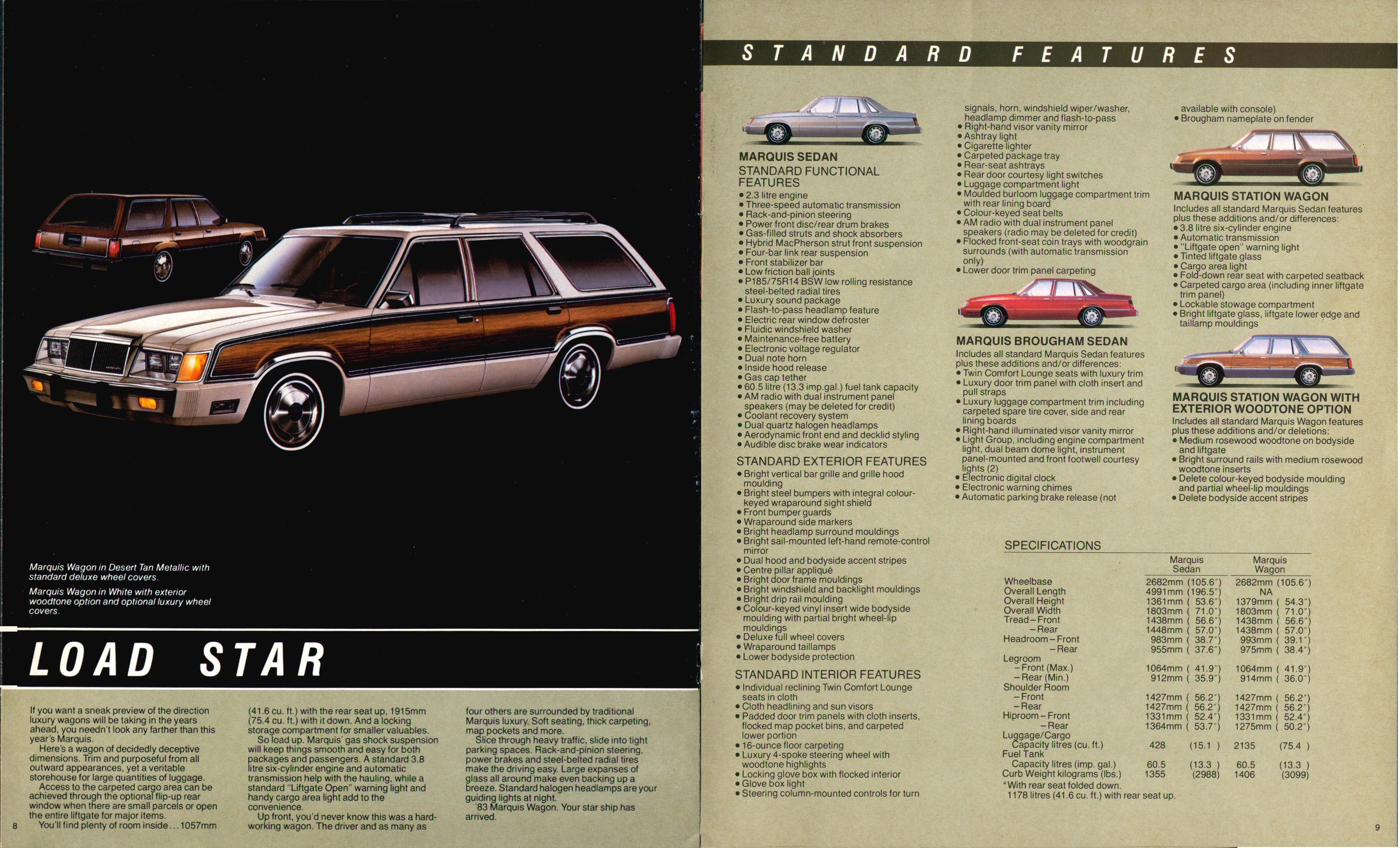 1983 Mercury Marquis Brochure (Cdn) 08-09