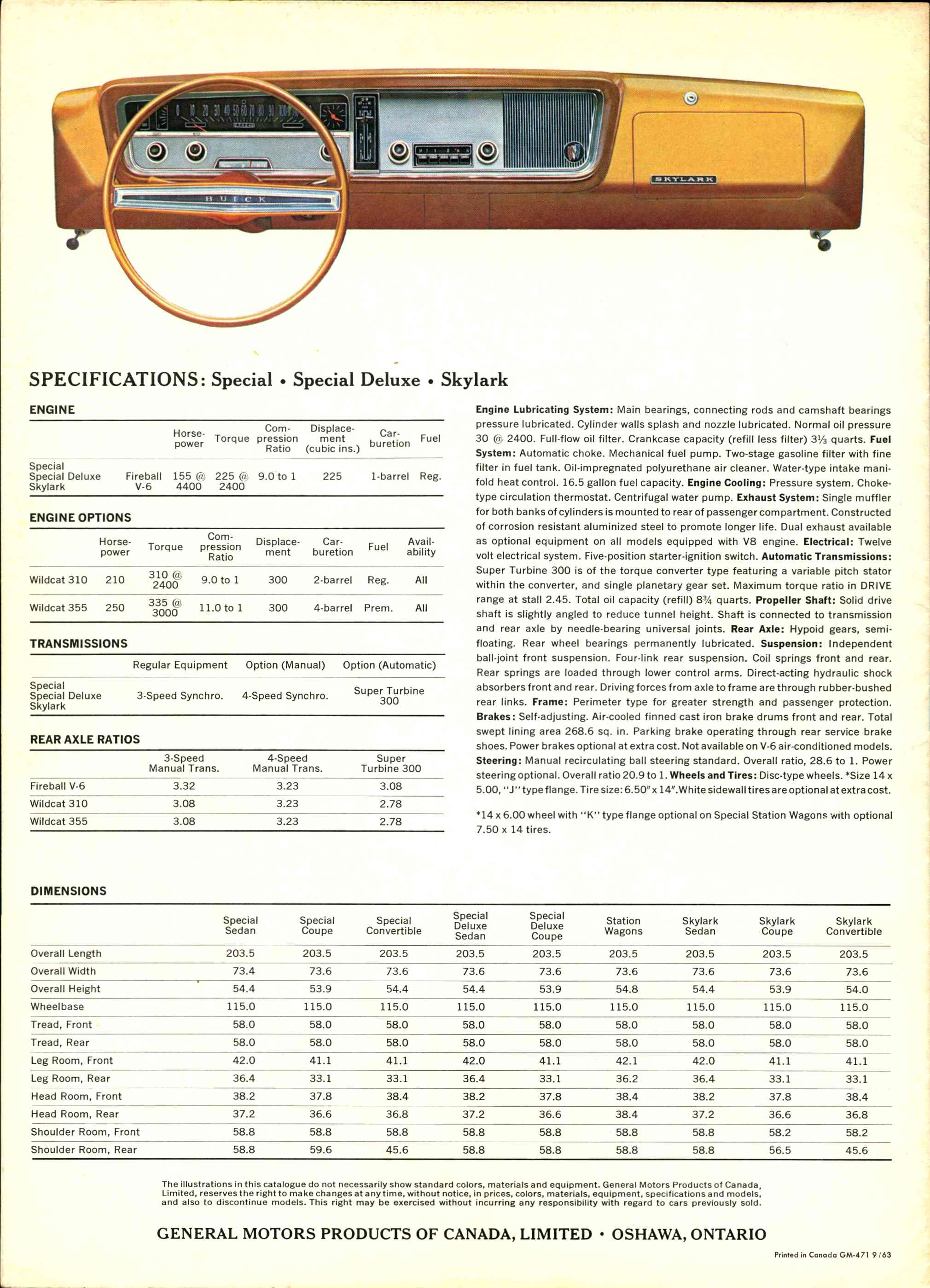 1964 Buick Special Brochure Canada 12