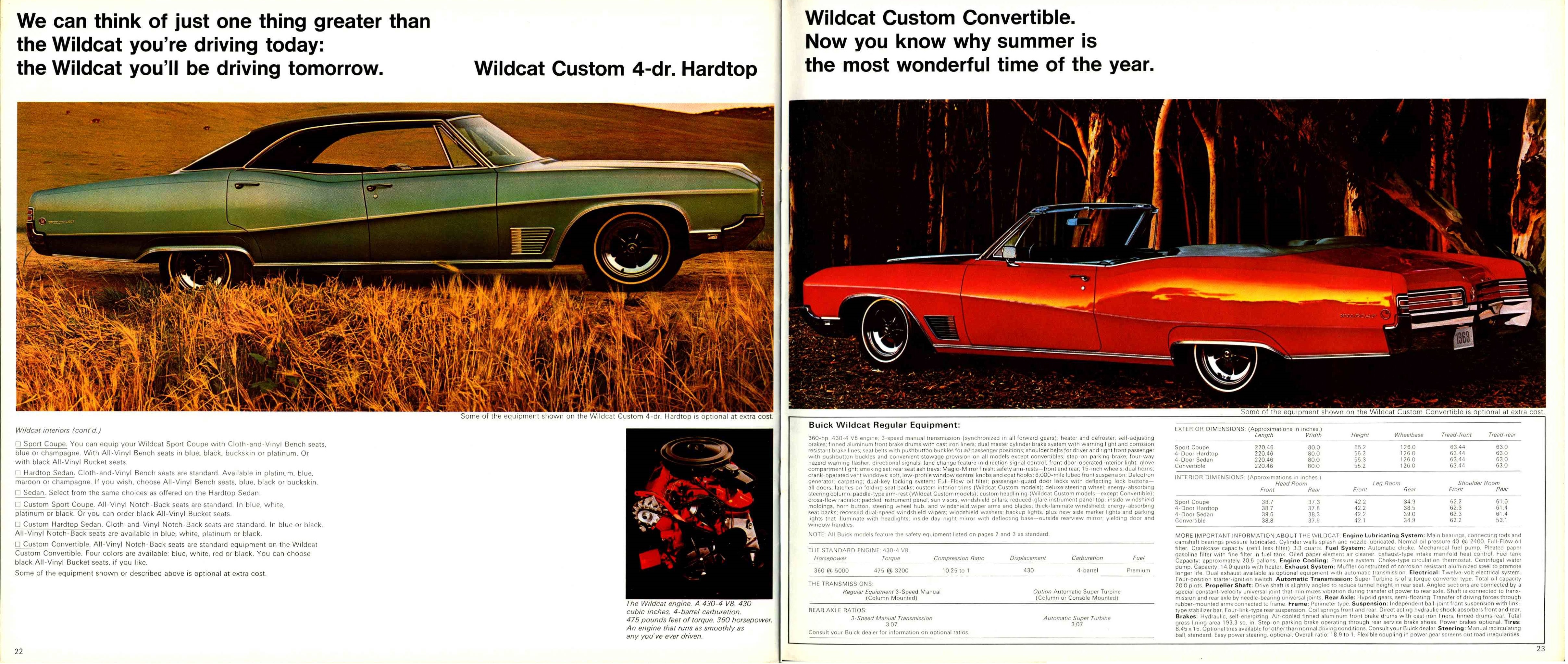 1968 Buick Full Line Brochure Canada 22-23