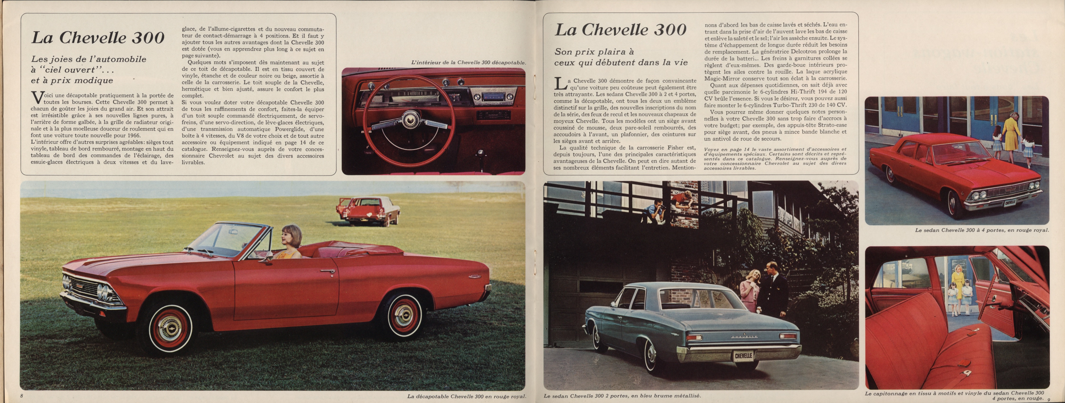 1966 Chevrolet Chevelle Canada French Brochure 08-09