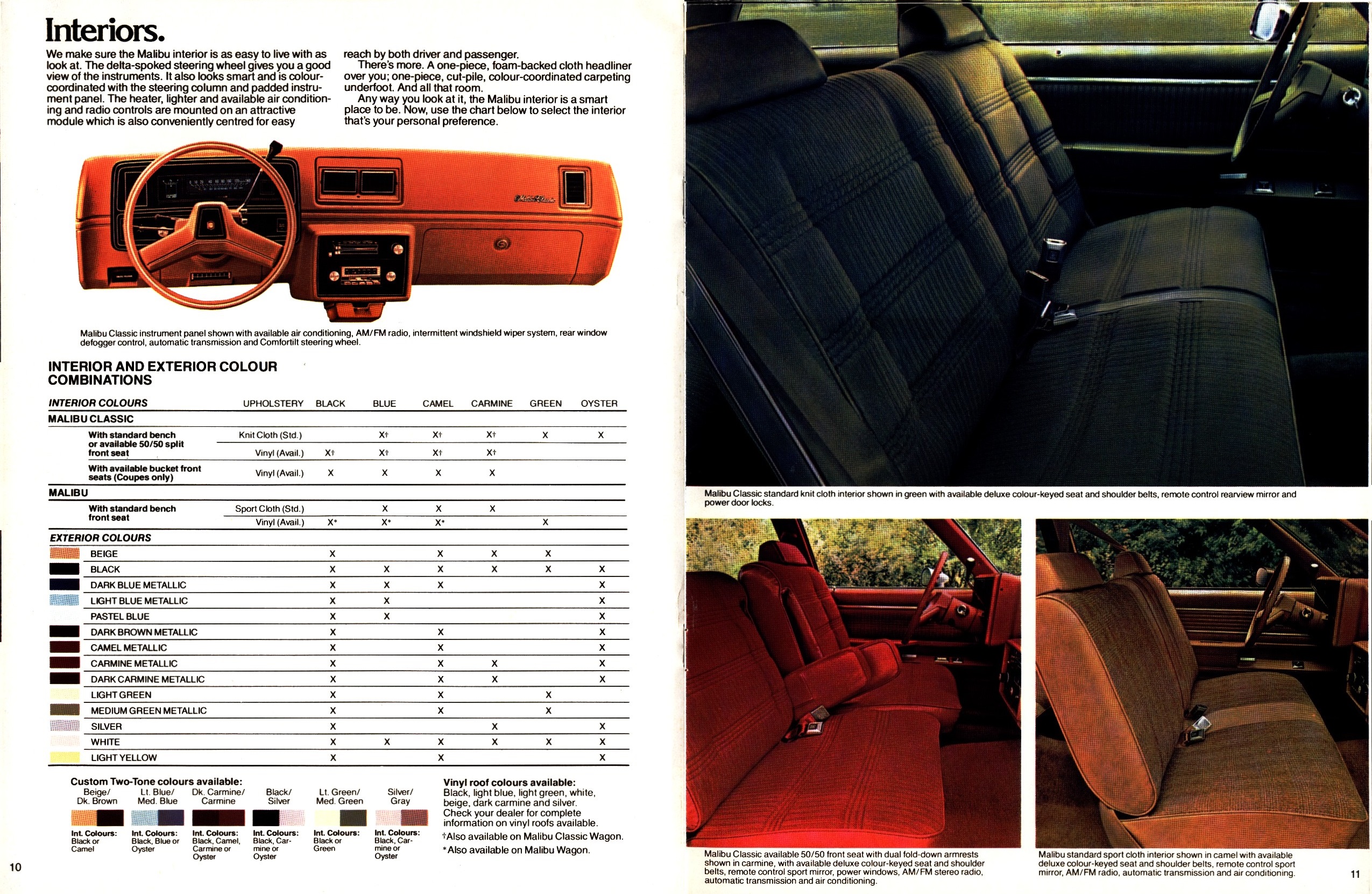 1979 Chevrolet Malibu Brochure Canada 10-11