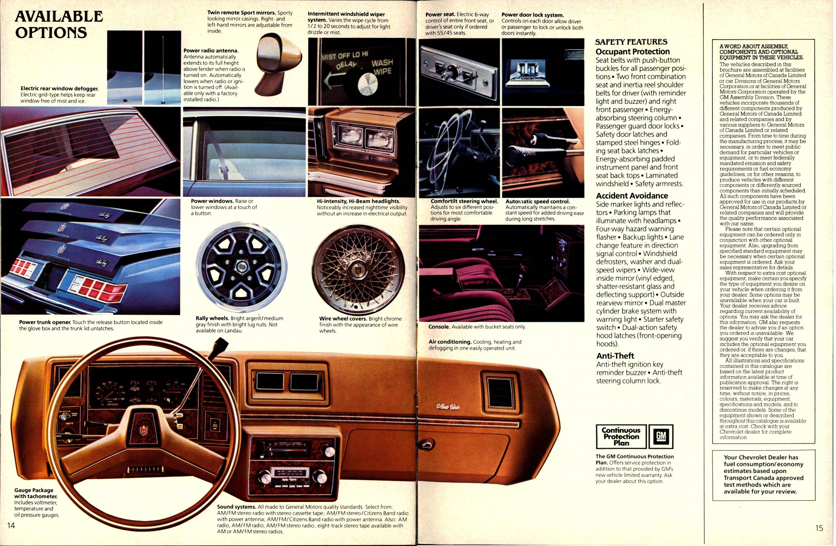 1980 Chevrolet Monte Carlo Canada   14-15