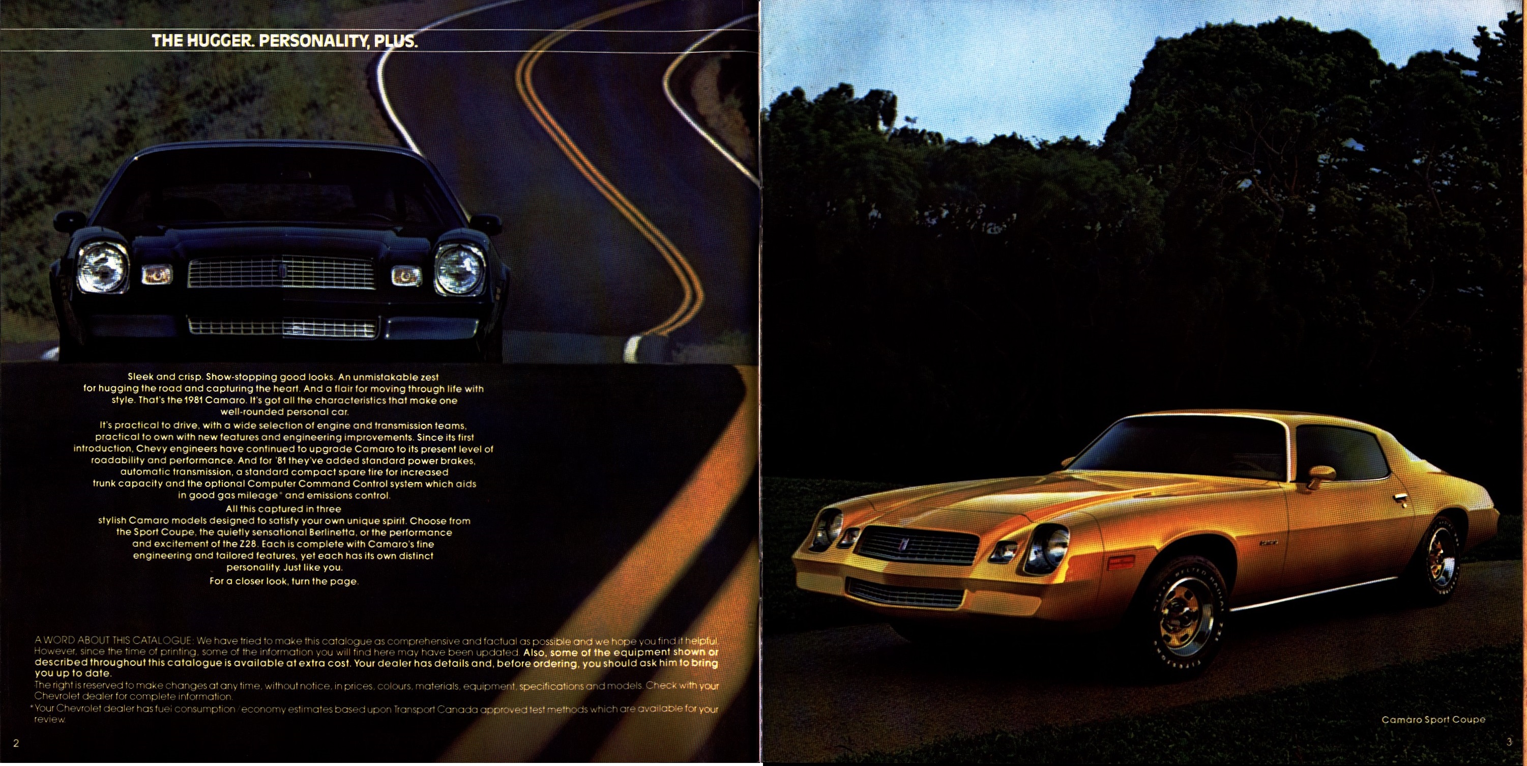 1981 Chevrolet Camaro Brochure Canada 02-03