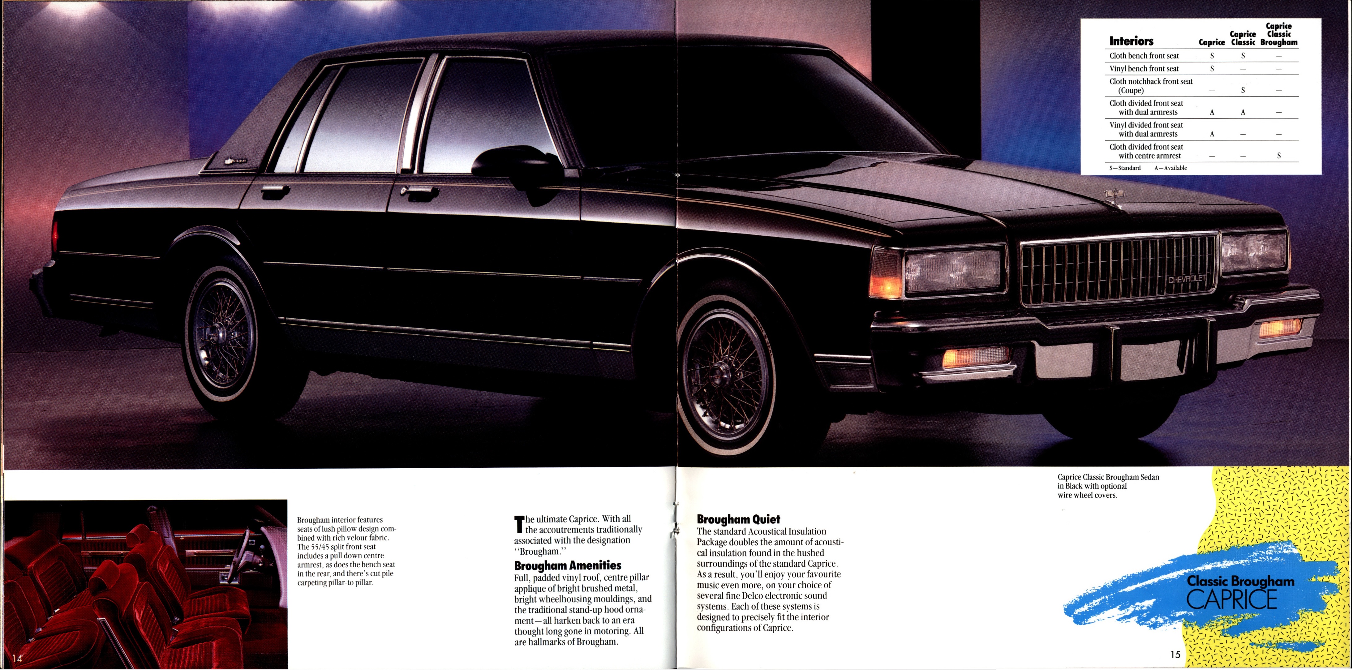 1987 Chevrolet Family Cars Brochure  Canada 14-15
