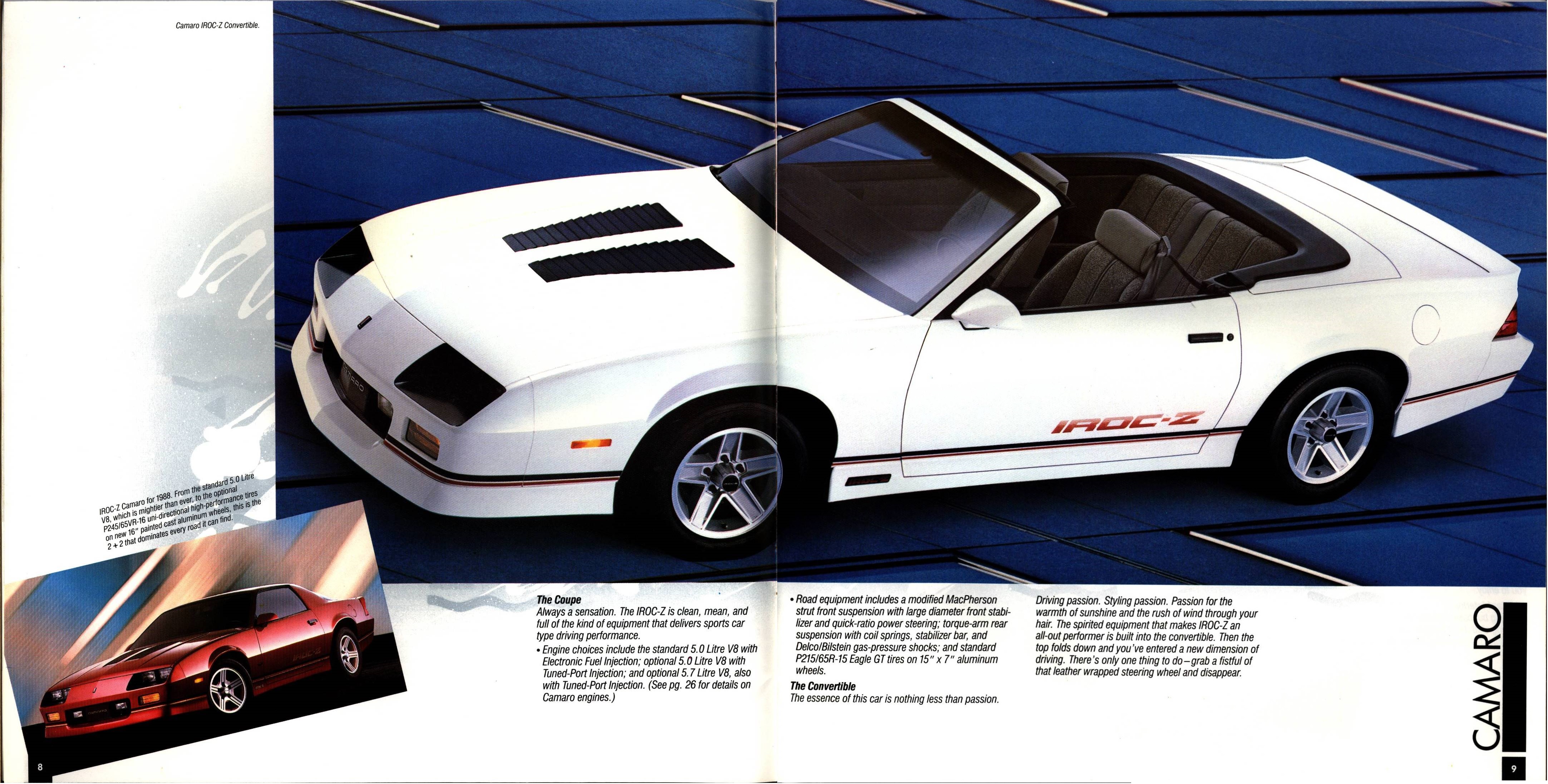 1988 Chevrolet Performance Cars Brochure (Cdn) 08-09