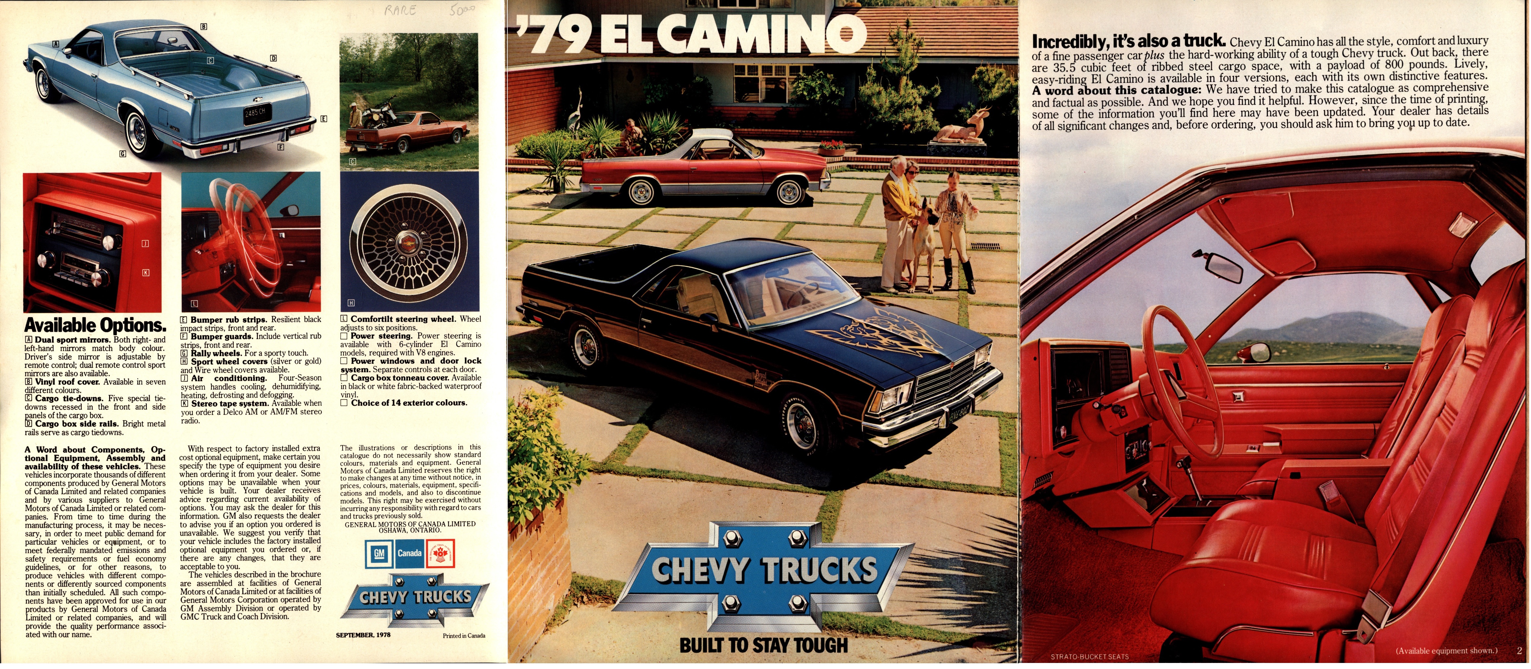 1979 Chevrolet El Camino Foldout (Cdn) 06-01-02