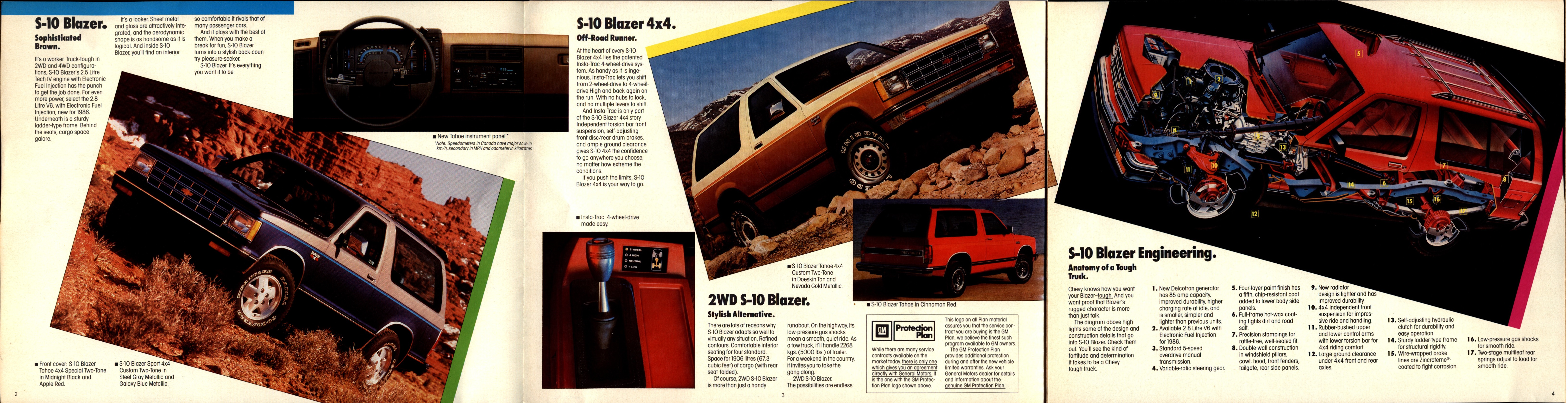 1986 Chevrolet S-10 Blazer Foldout (Cdn) 02-03-04