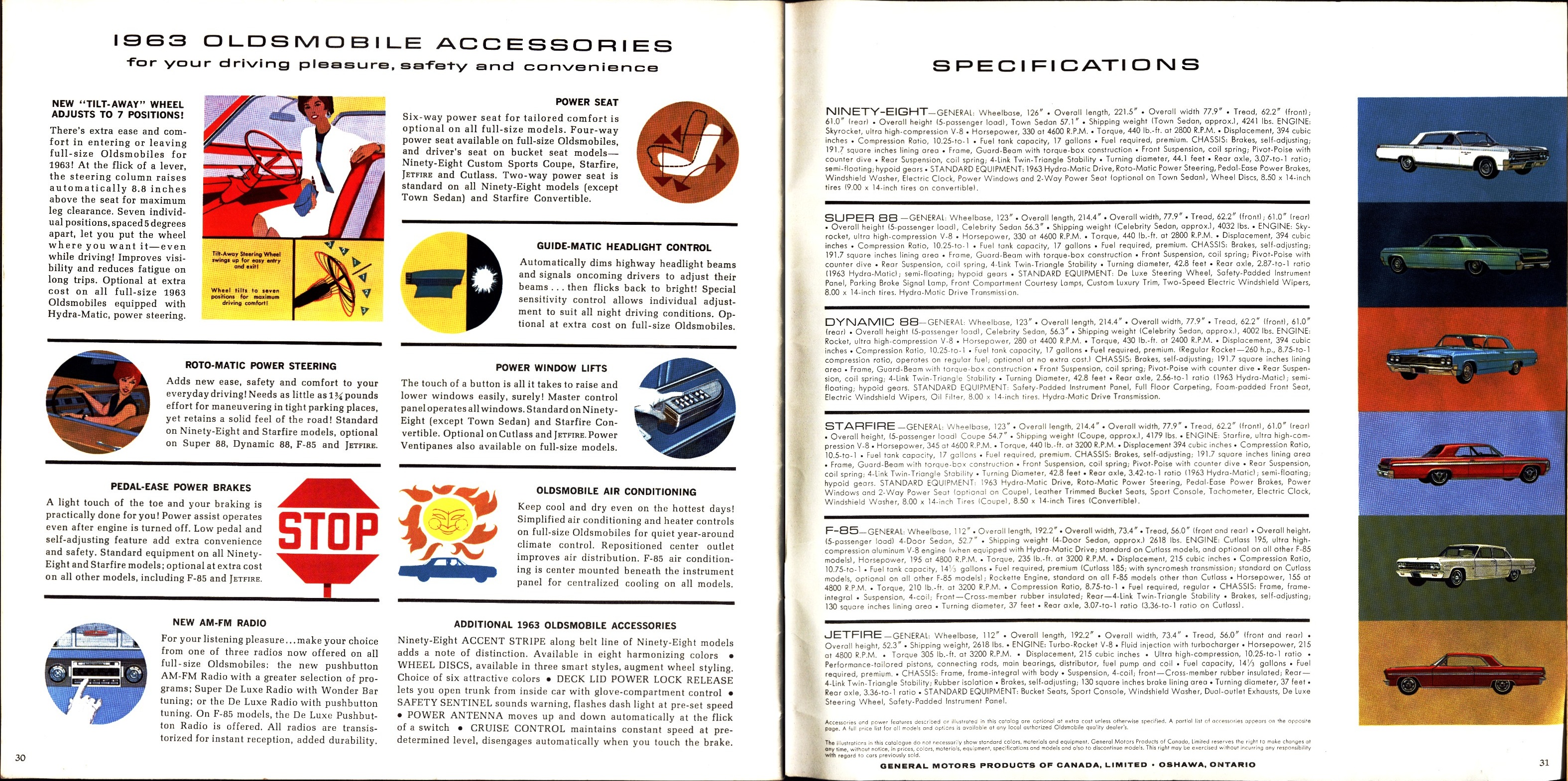 1963 Oldsmobile Full Line Brochure (Cdn) 30-31