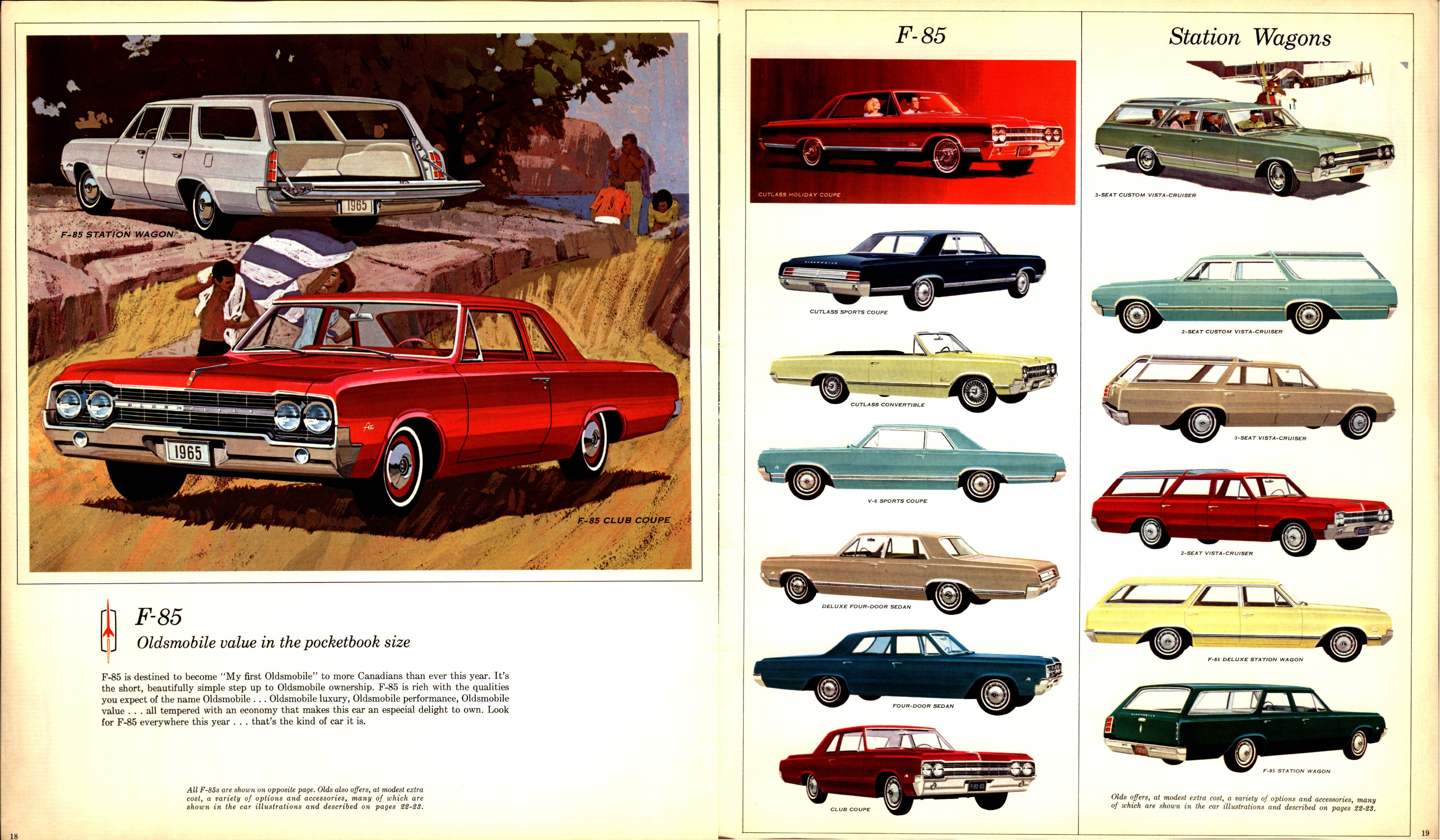 1965 Oldsmobile Full Line Brochure (Cdn) 18-19