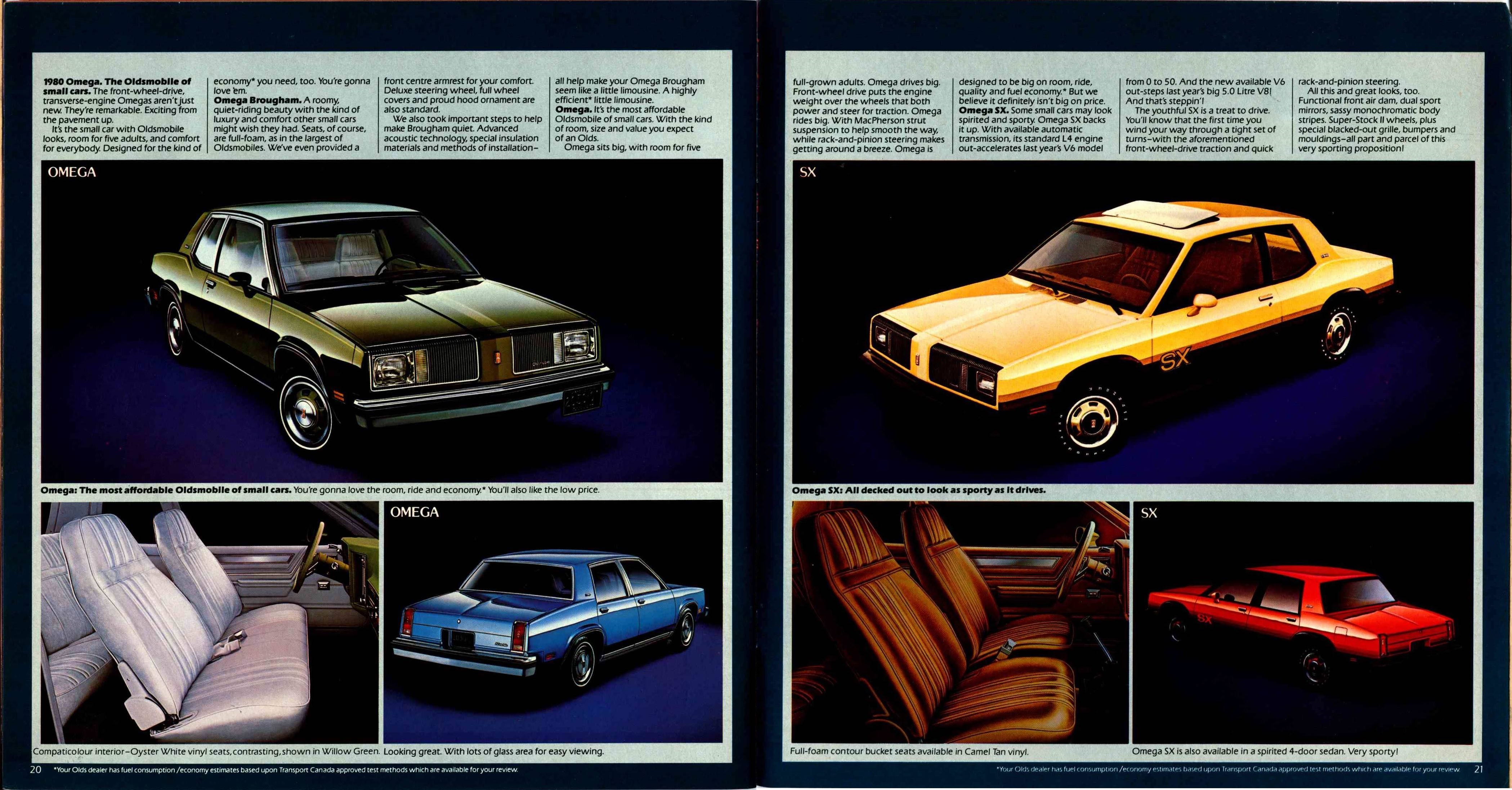 1980 Oldsmobile Cutlass & Omega Brochure Canada_20-21