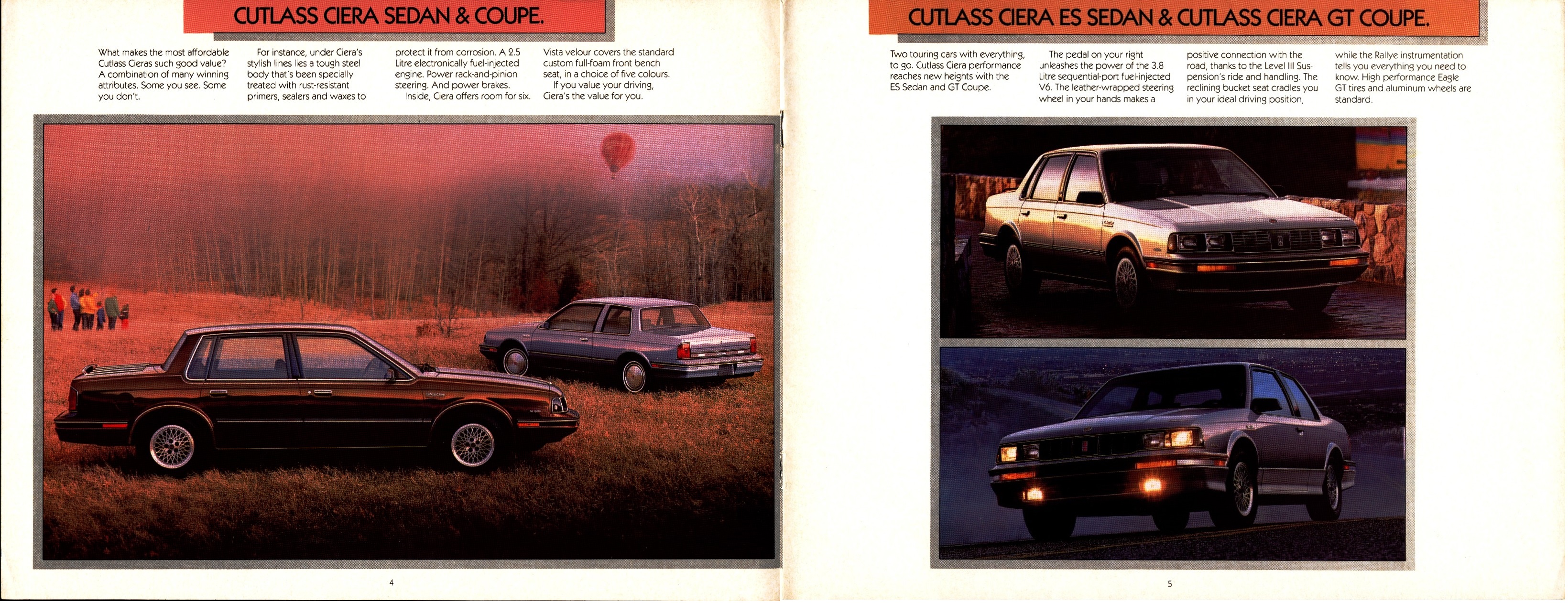 1986 Oldsmobile Cutlass Ciera  Brochure Canada 04-05