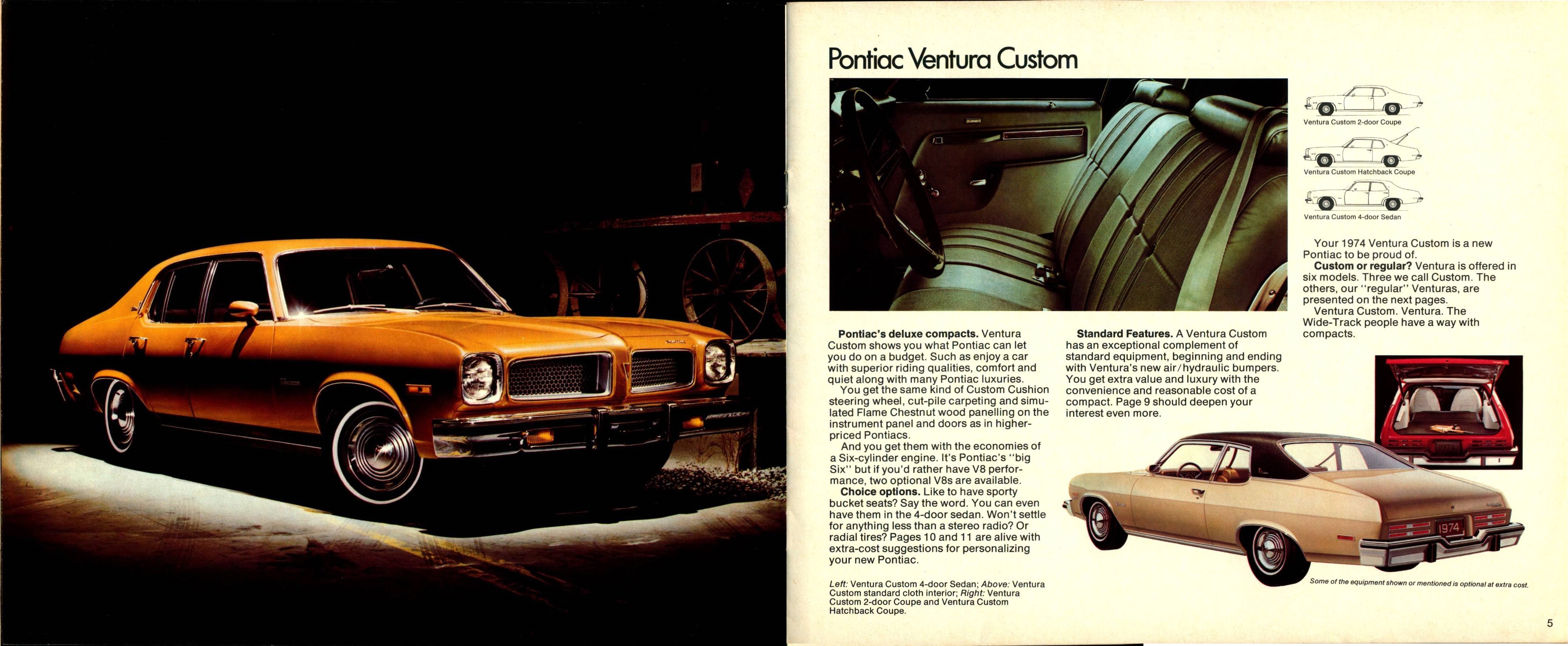 1974 Pontiac Ventura & GTO Brochure  (Cdn) 04-05