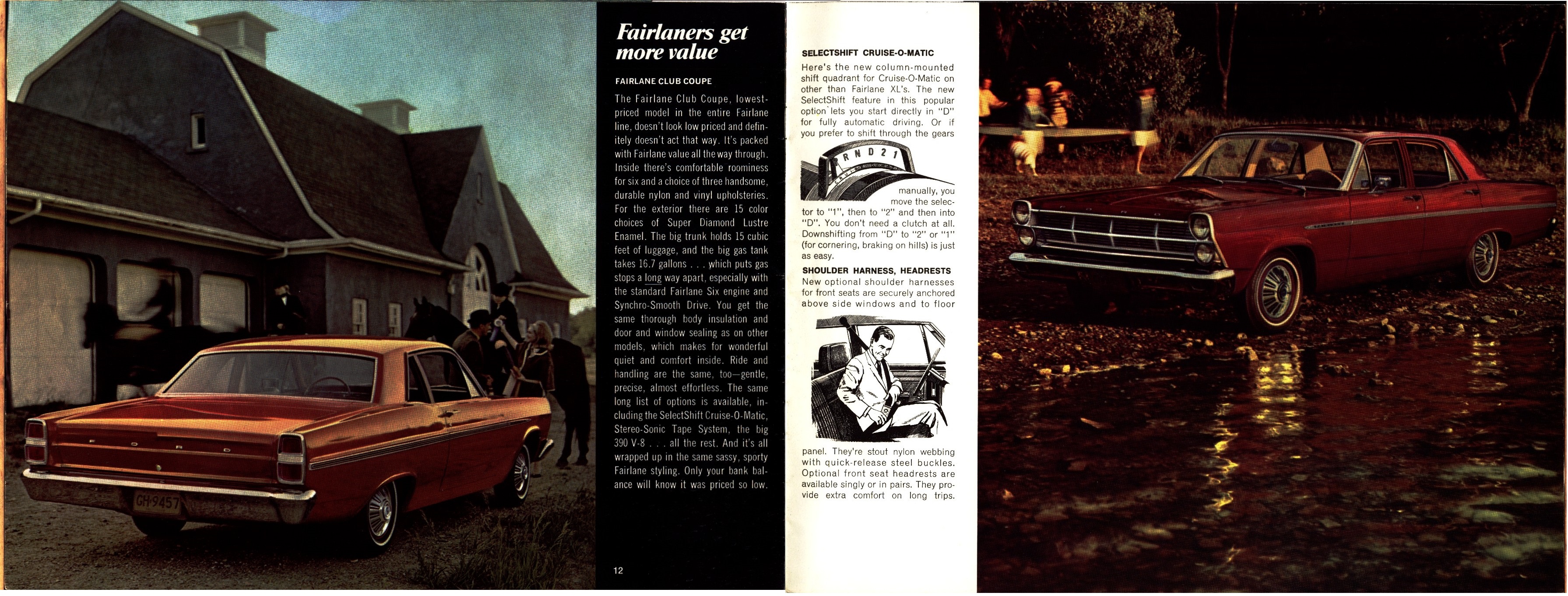 1967 Ford Fairlane Brochure Canada 12-13a