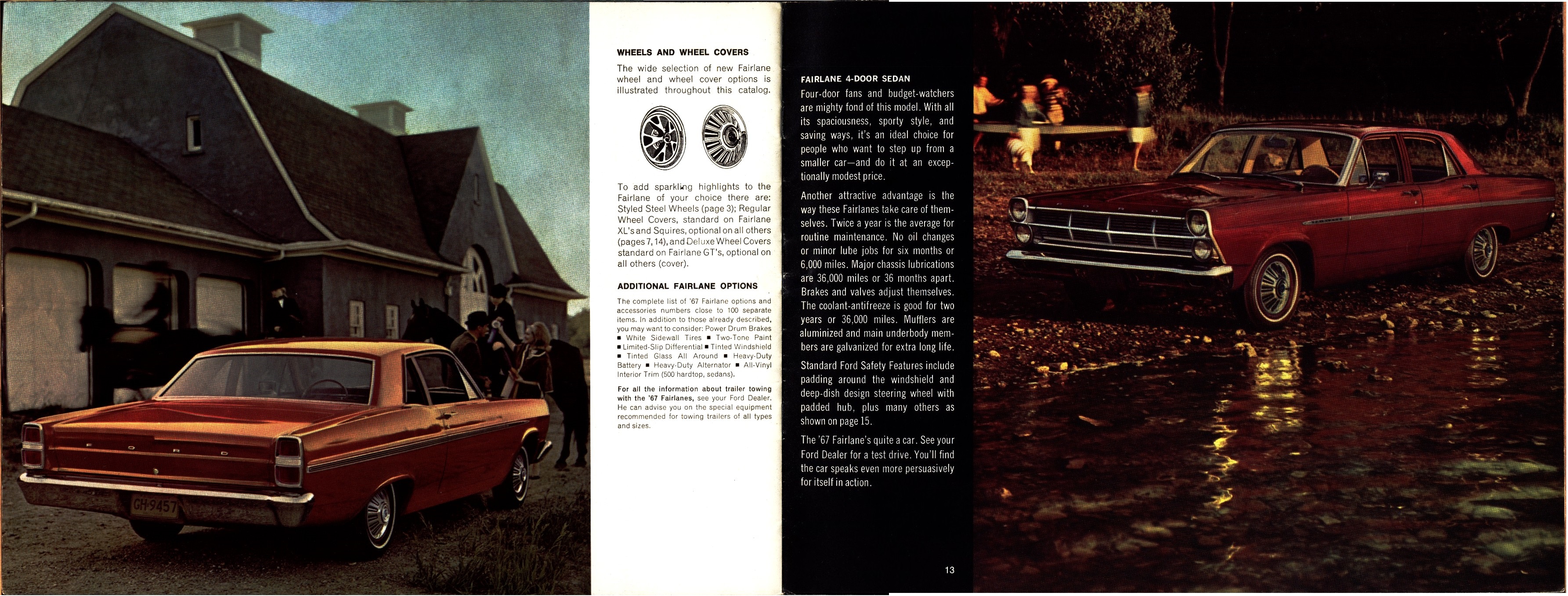 1967 Ford Fairlane Brochure Canada 12-13b