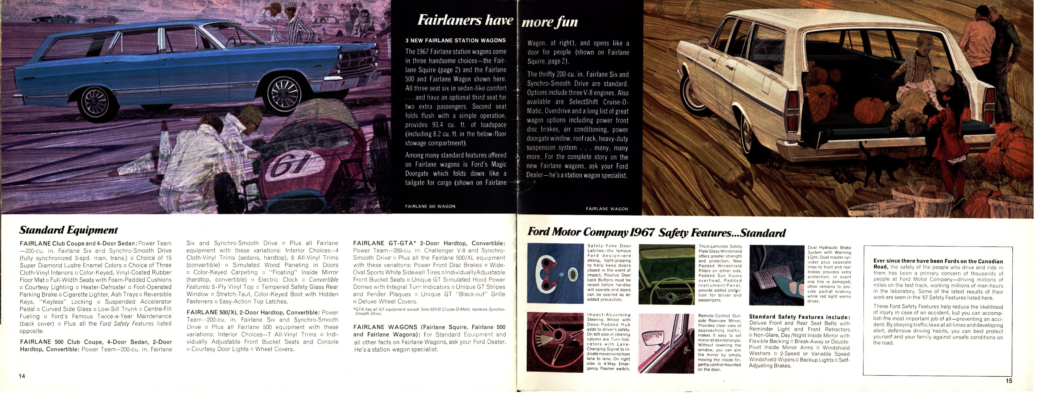 1967 Ford Fairlane Brochure Canada 14-15