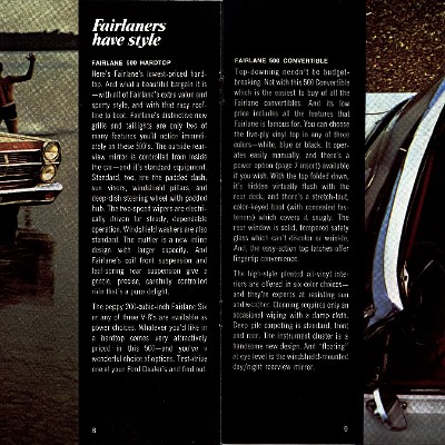 1967 Ford Fairlane Brochure Canada 08-09