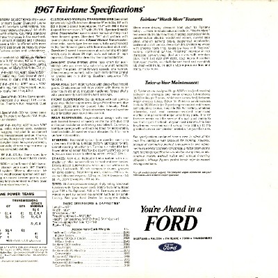 1967 Ford Fairlane Brochure Canada 16