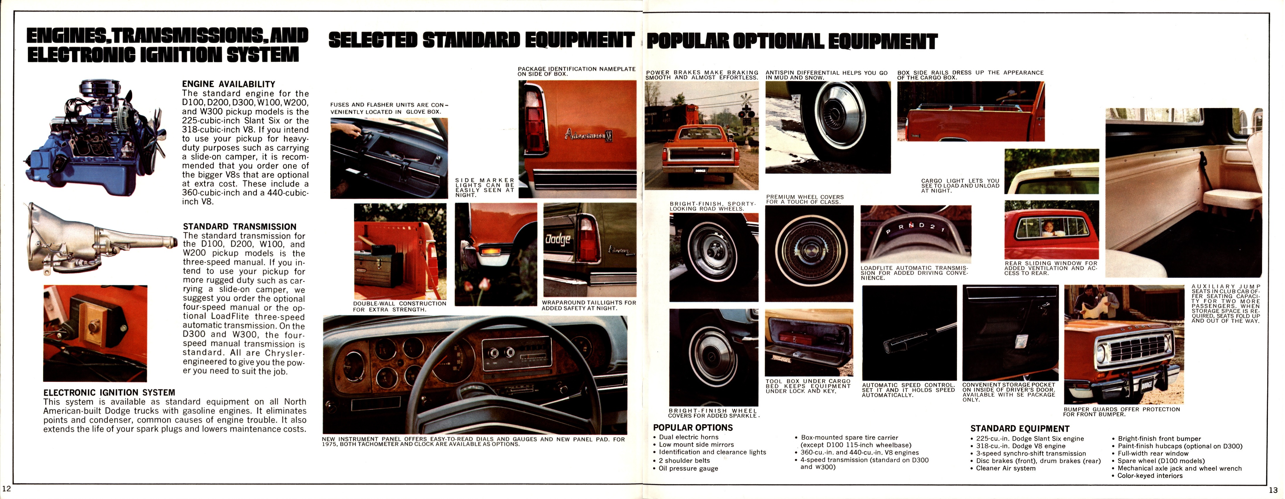 1975 Dodge Pickups Brochure 12-13