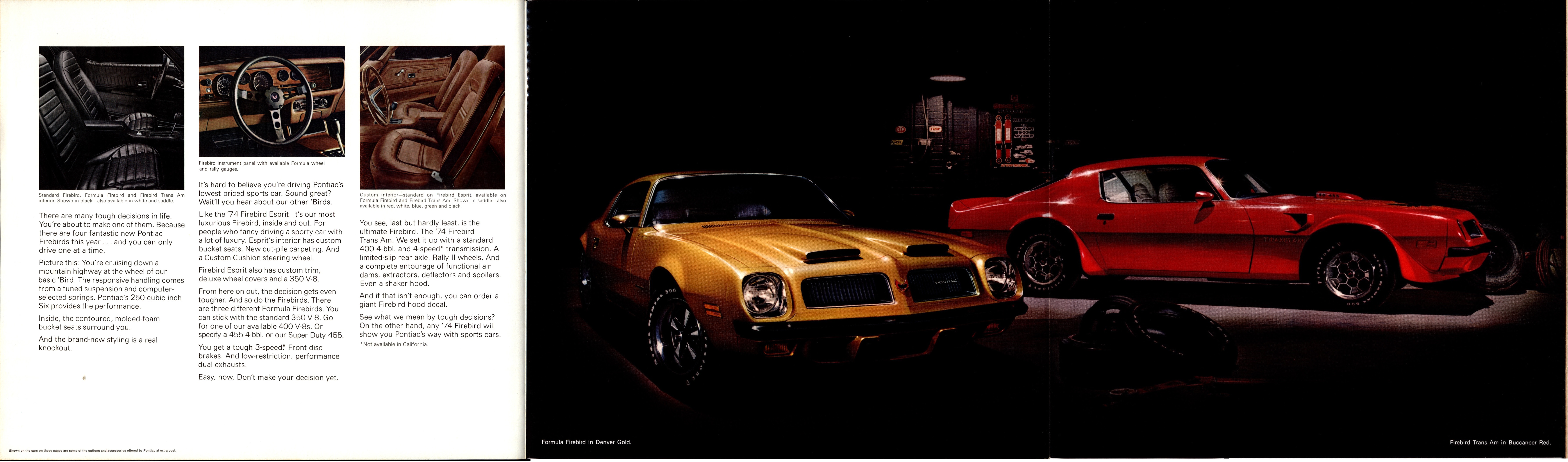 1974 Pontiac Firebird Foldout 02-03-04