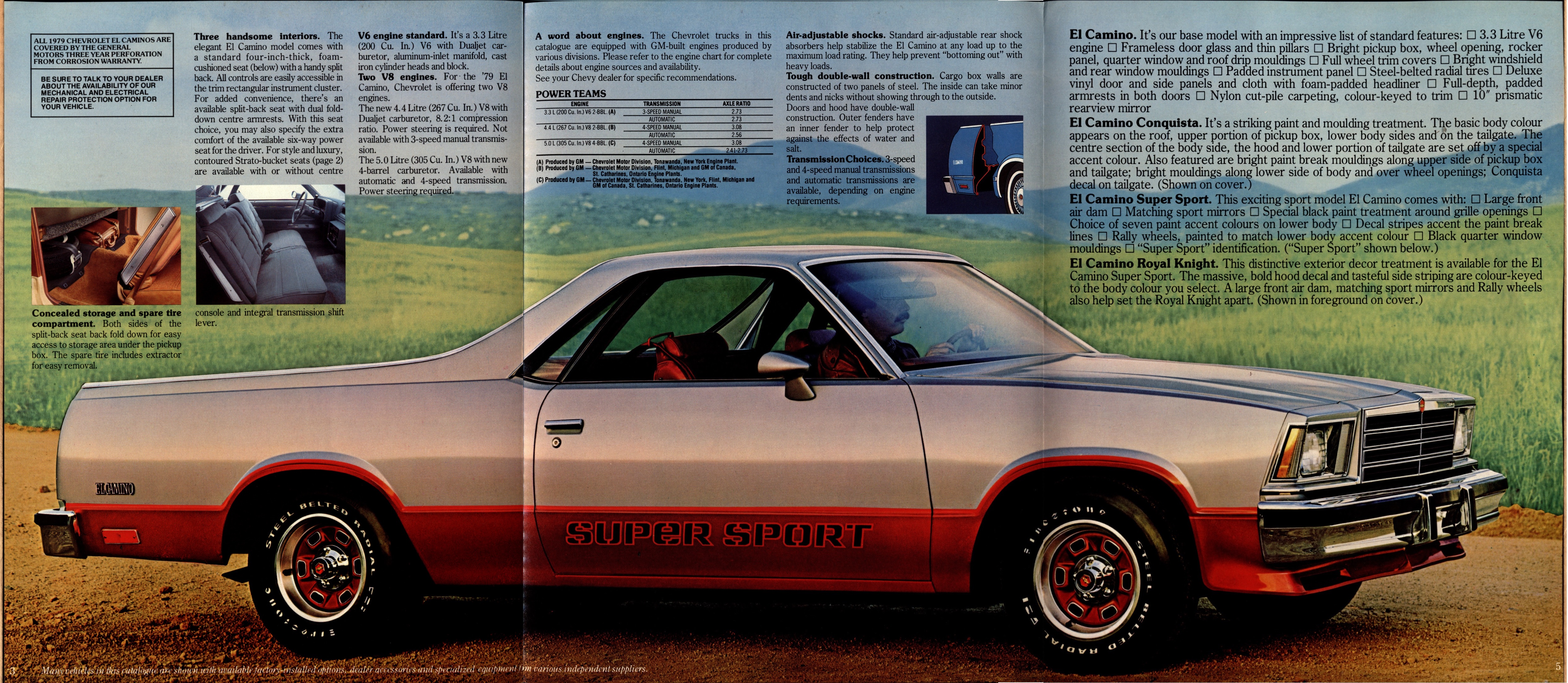 1979 Chevrolet El Camino Foldout (Cdn) 03-04-05