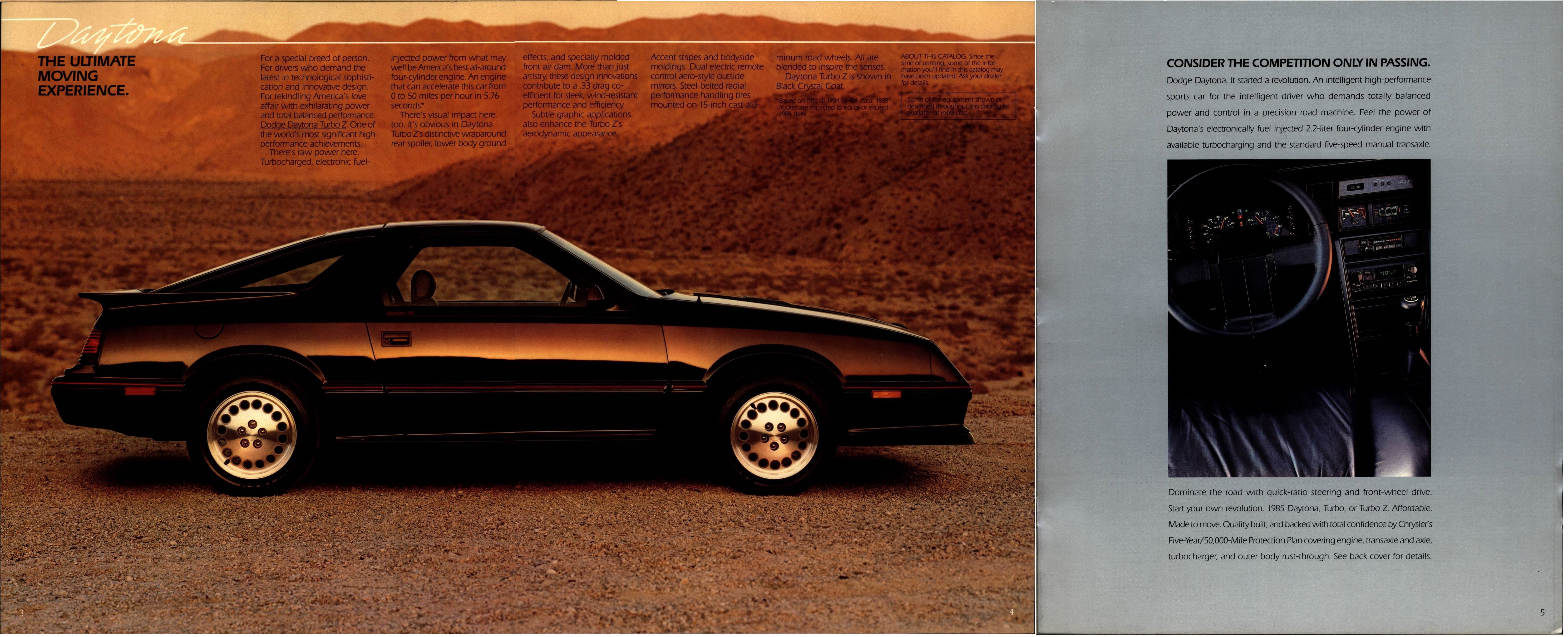 1985 Dodge Daytona Brochure 03-04-05