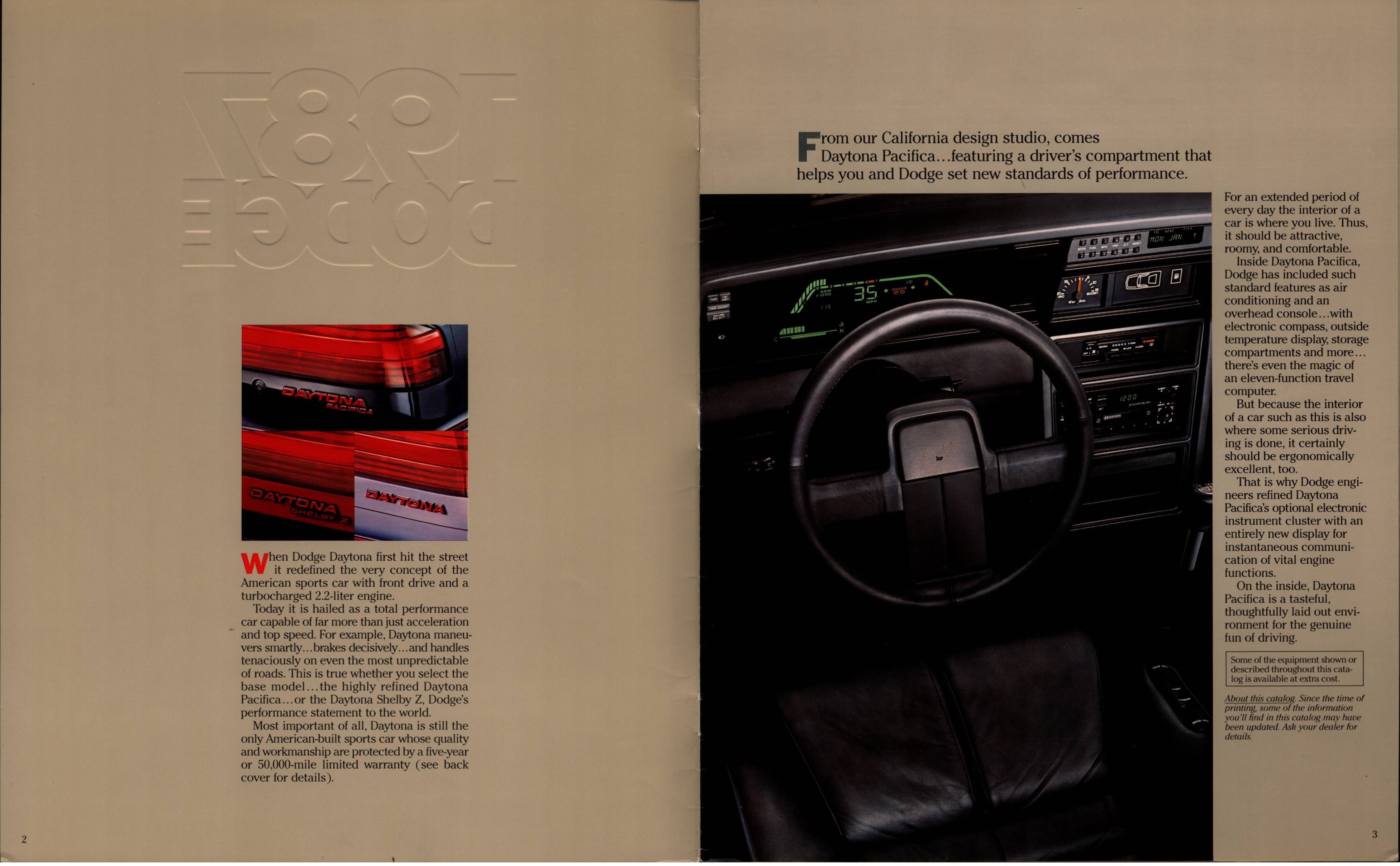 1987 Dodge Daytona Brochure 02-03