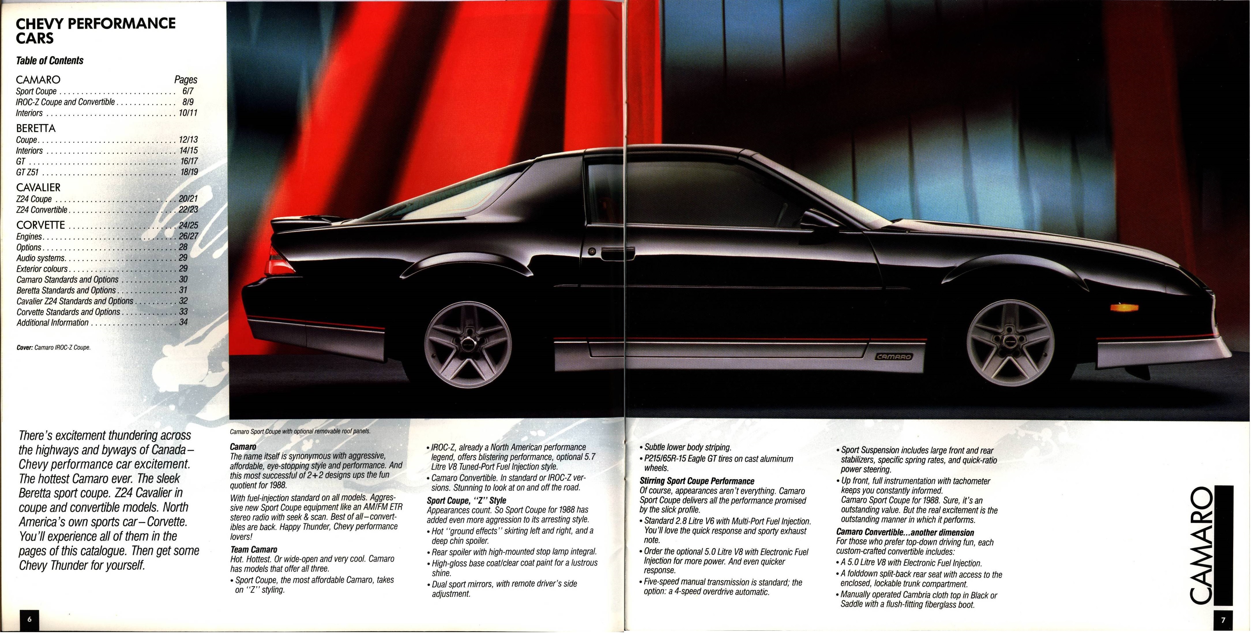 1988 Chevrolet Performance Cars Brochure (Cdn) 06-07