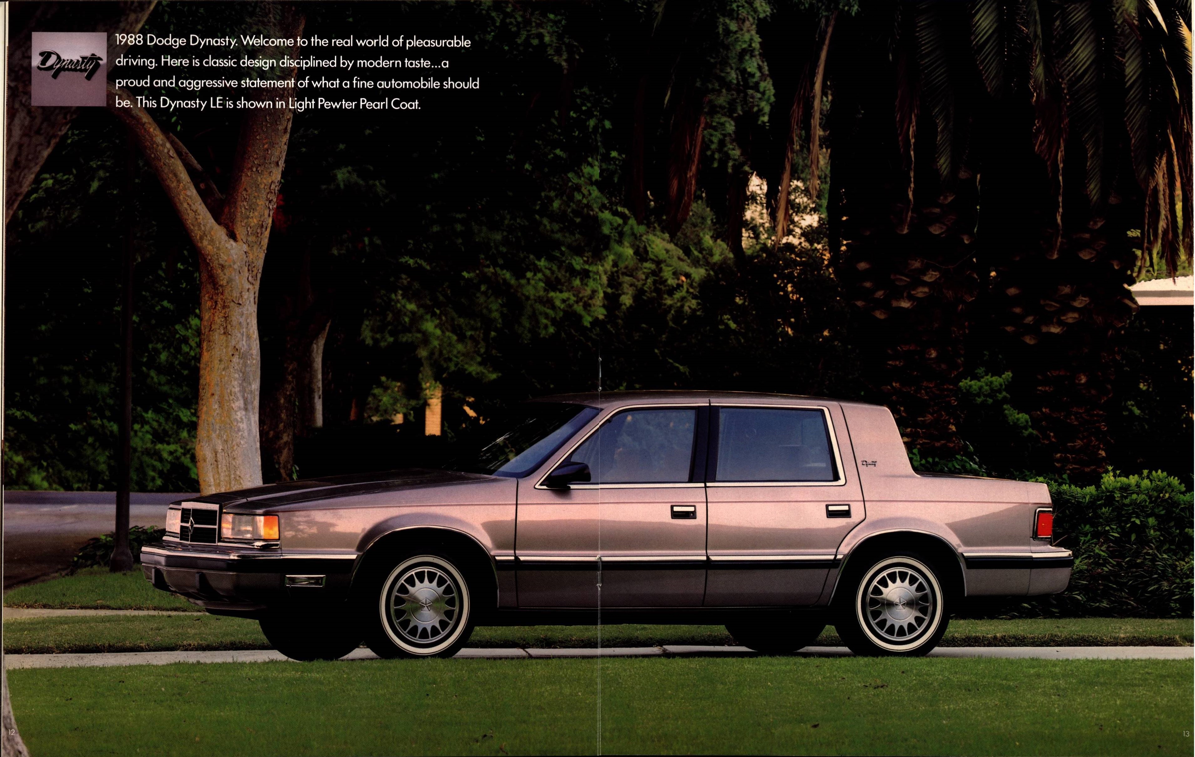 1988 Dodge Dynasty Brochure 12-13