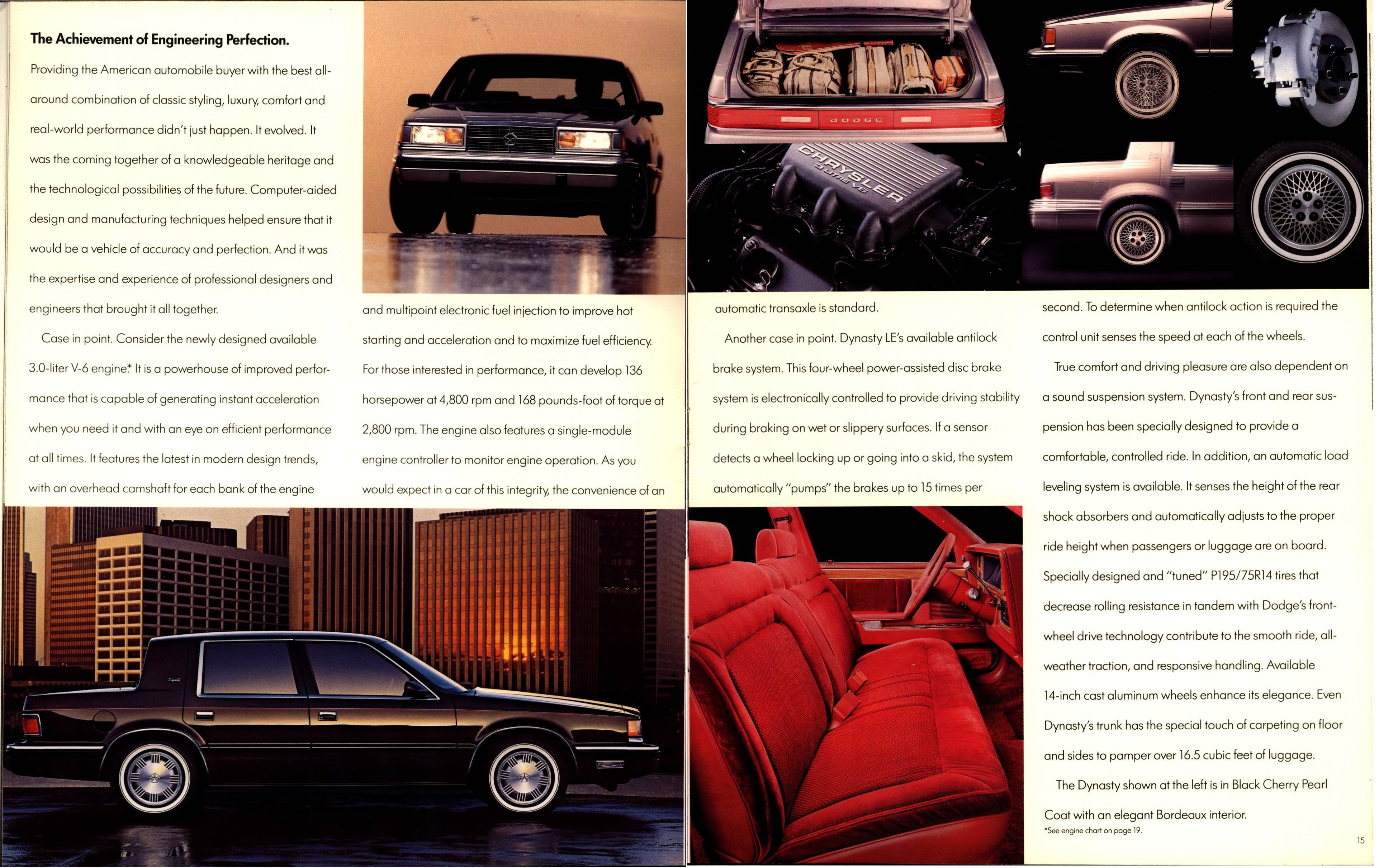 1988 Dodge Dynasty Brochure 14-15