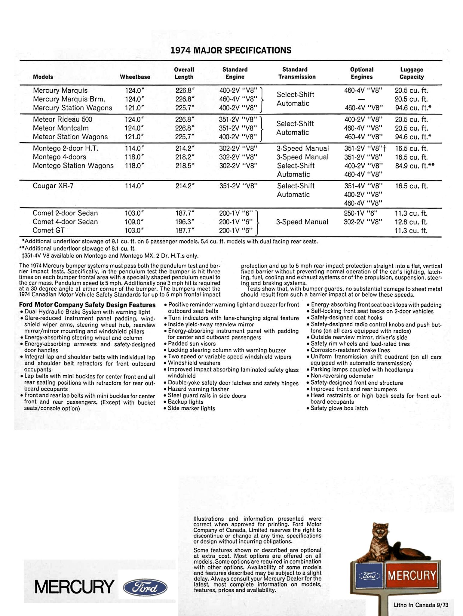 1974 Mercury Full Line Brochure (Cdn) 12