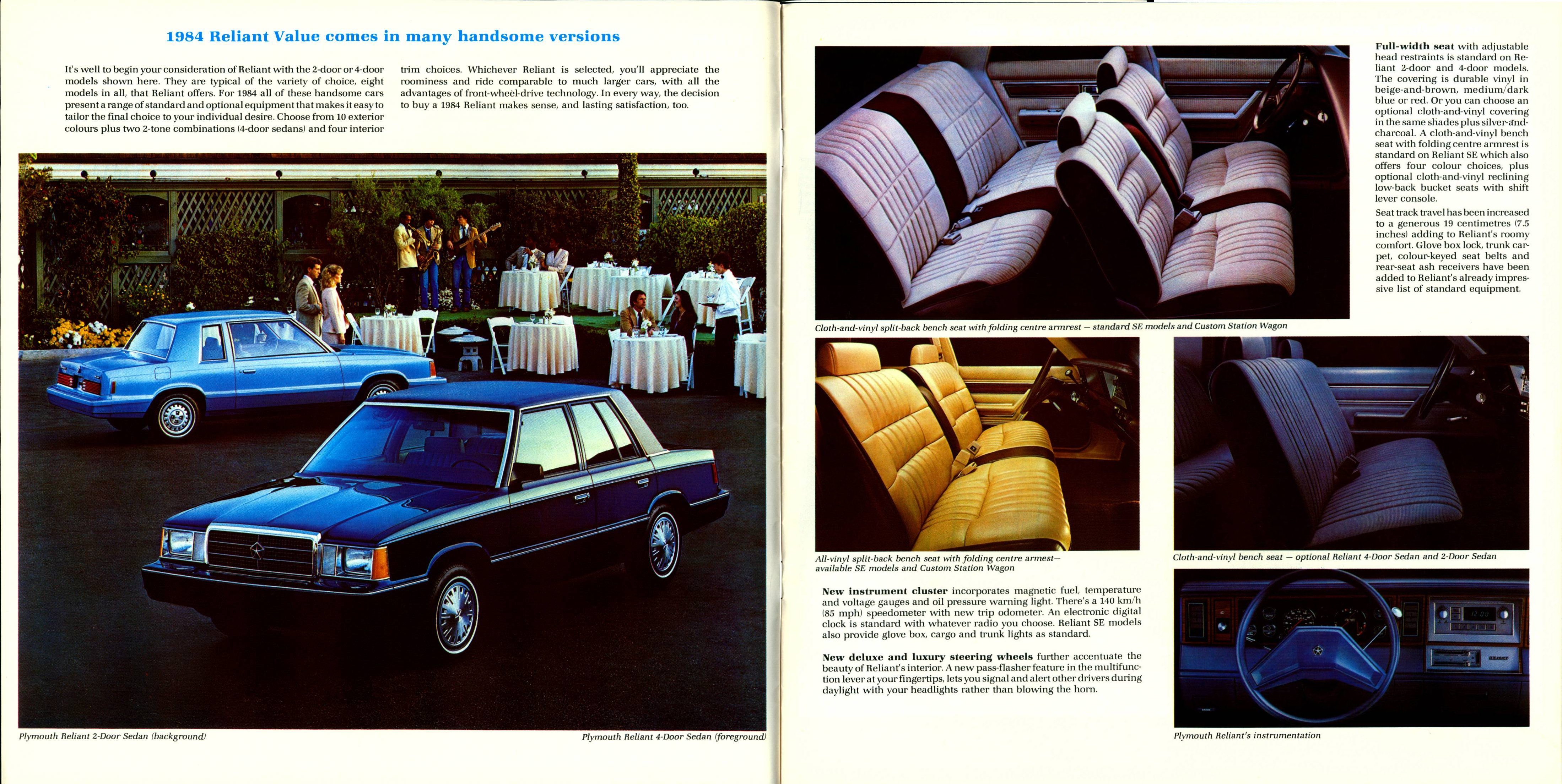 1984 Plymouth Reliant Brochure (Cdn) 04-05