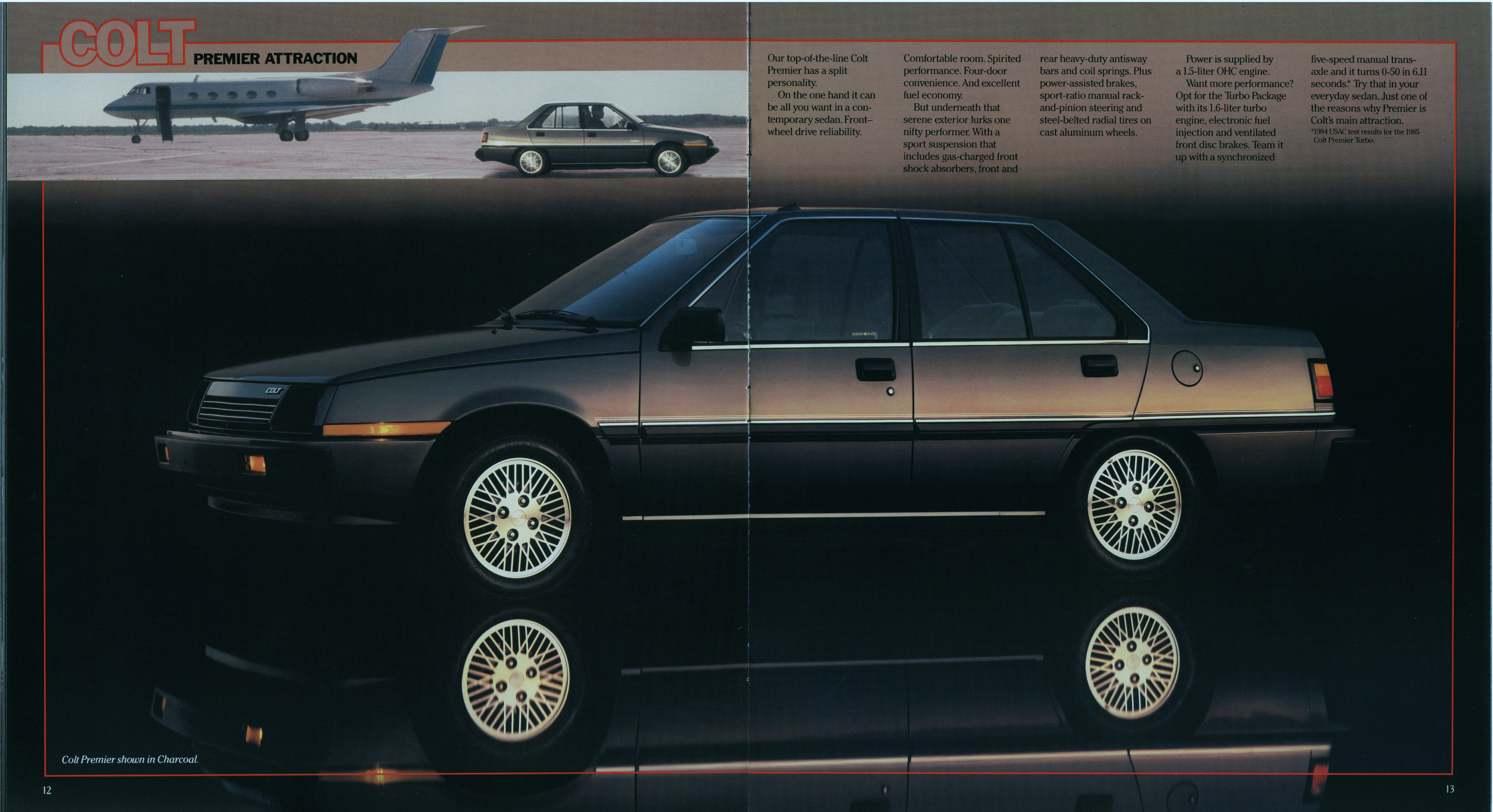 1986 Dodge Imports Prestige Brochure 12-13