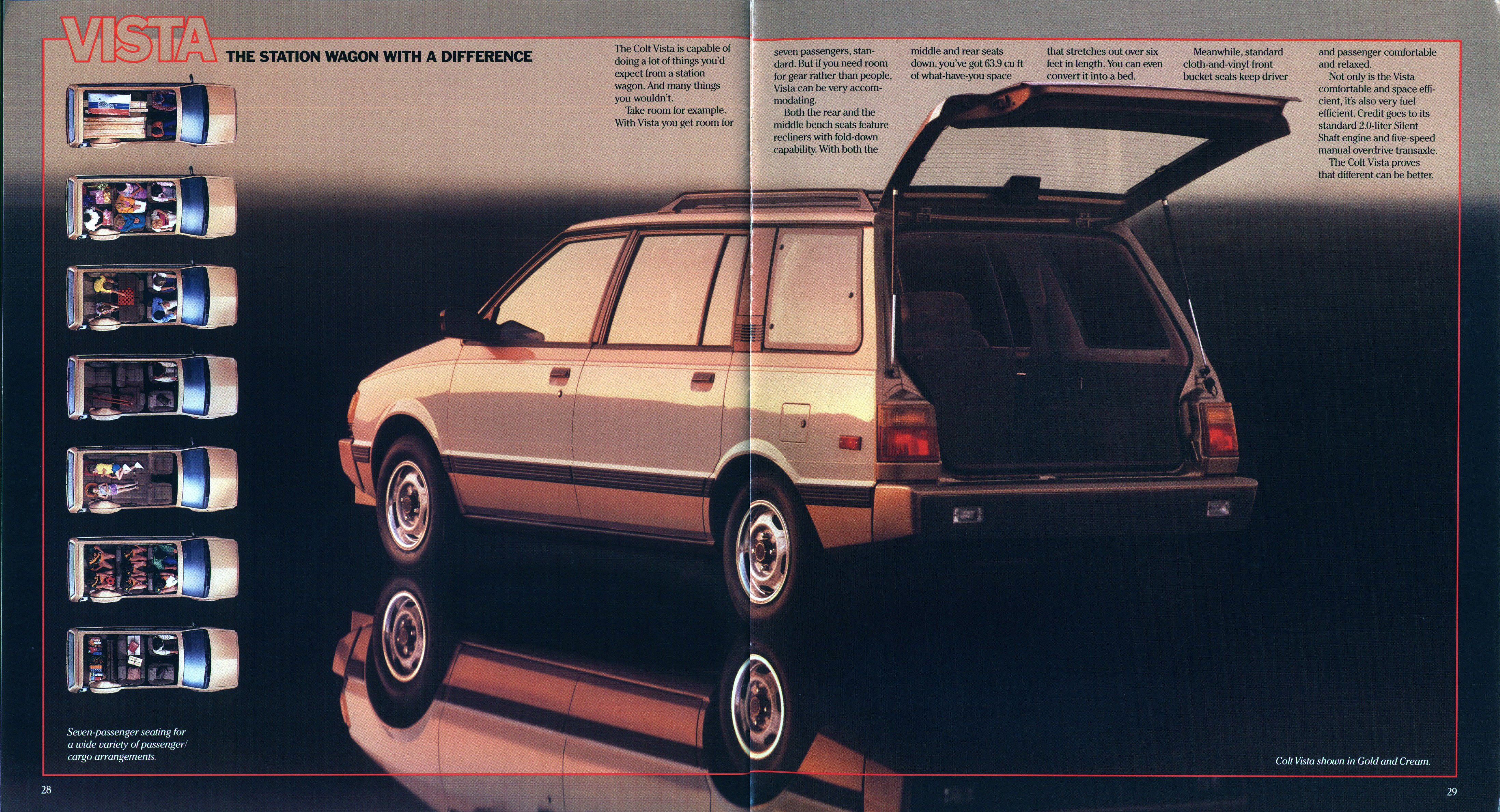 1986 Dodge Imports Prestige Brochure 28-29