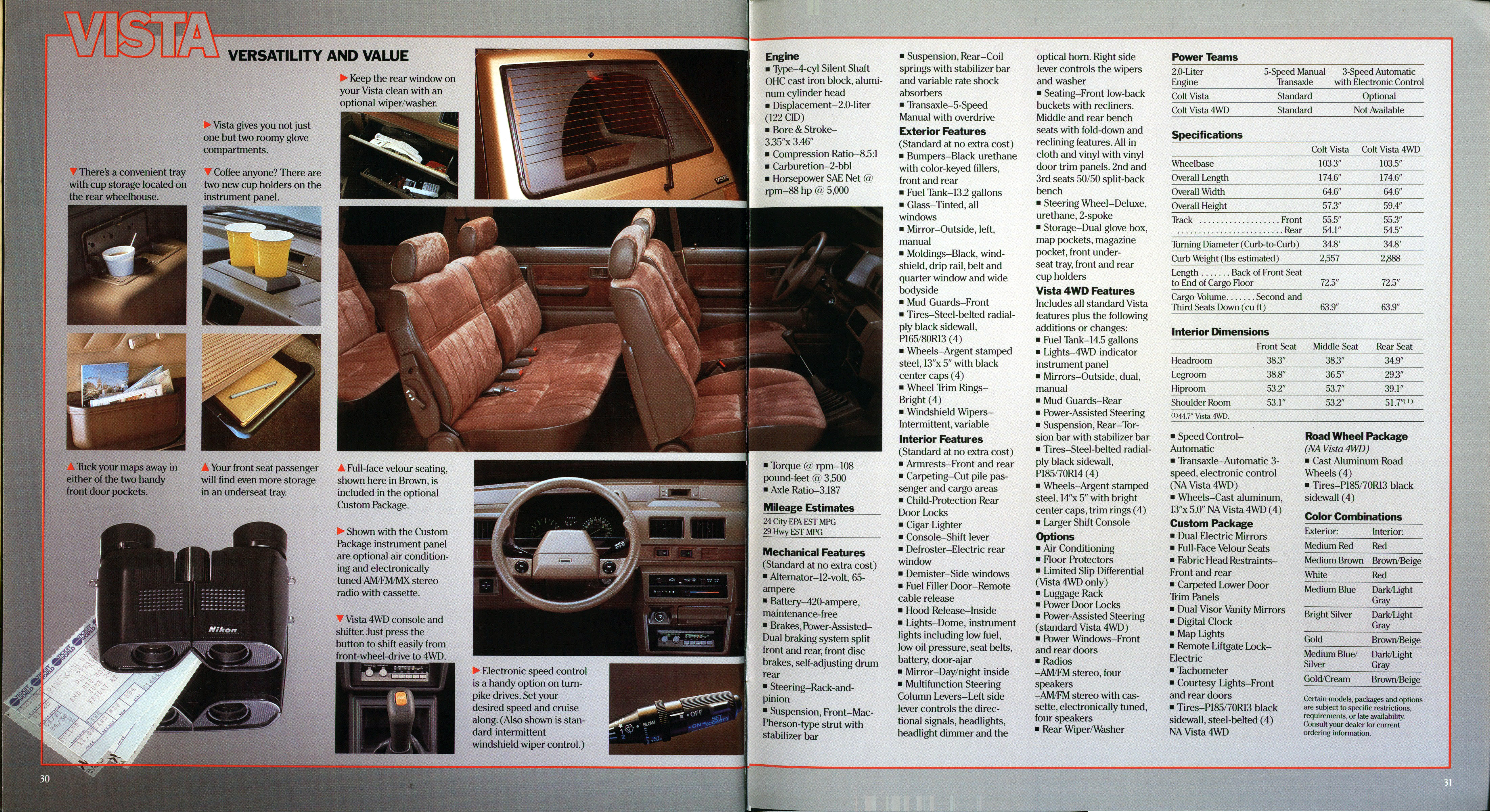 1986 Plymouth Imports Prestige Brochure 30-31