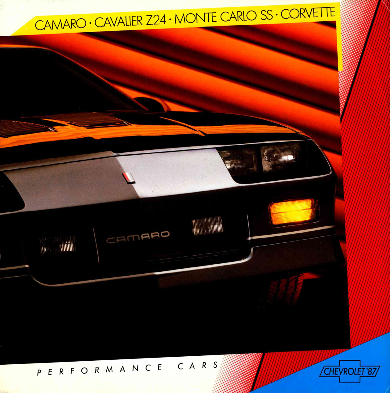 1987 Chevrolet Performance Cars brochure (Cdn) 01