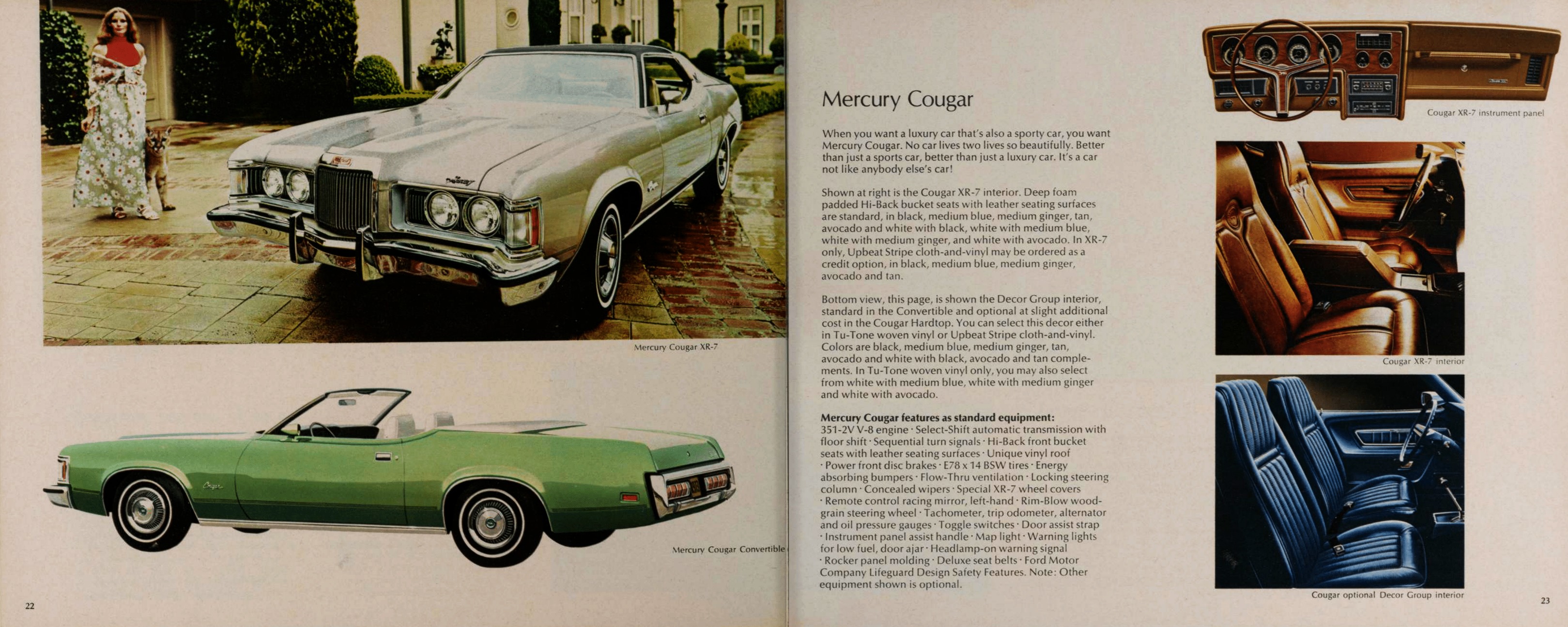 1973 Lincoln Mercury Full Line Brochure 22-23