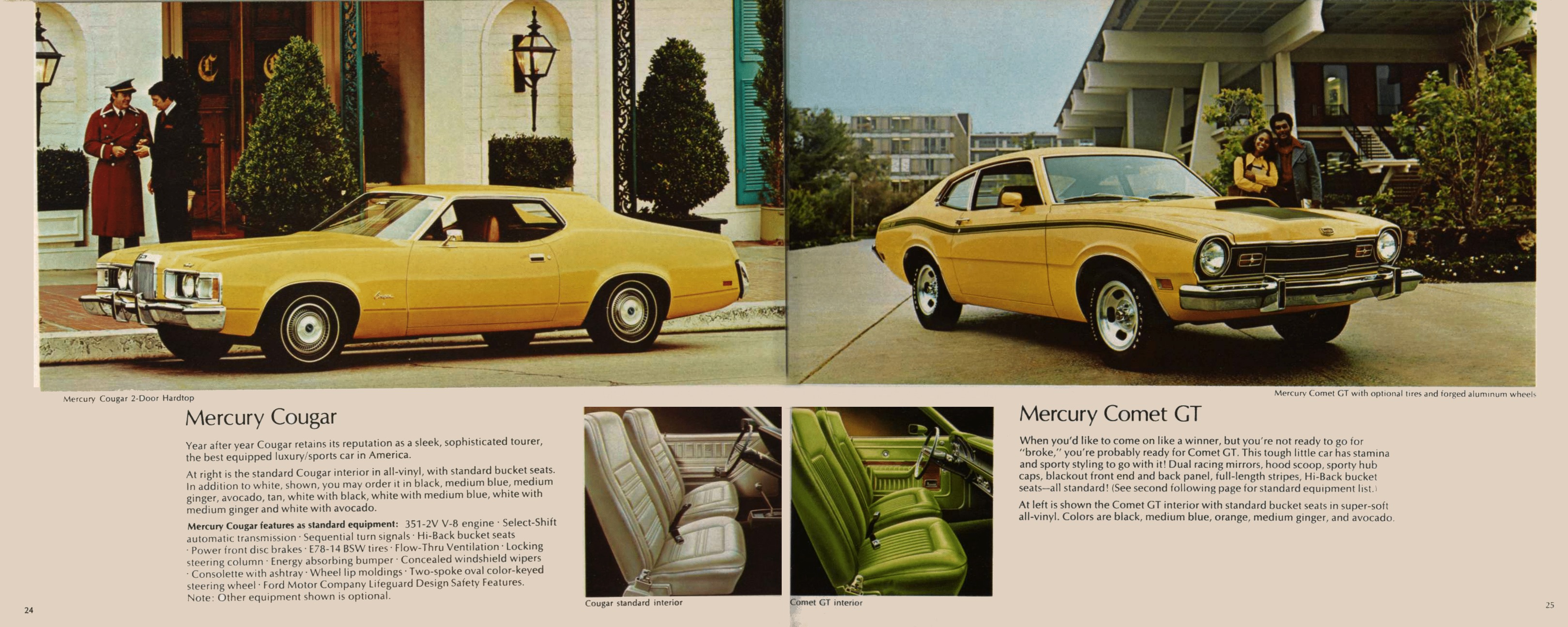 1973 Lincoln Mercury Full Line Brochure 24-25