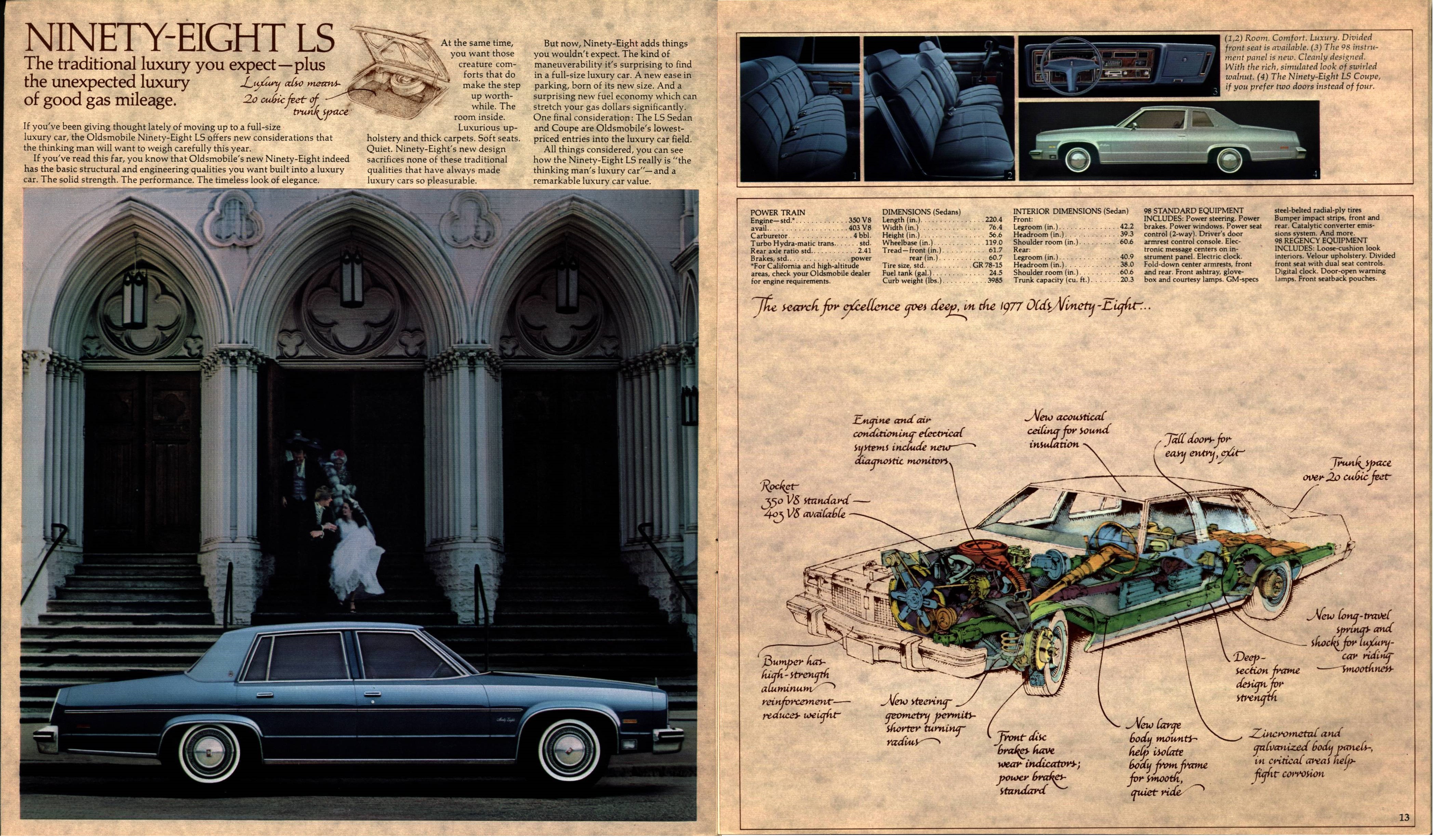 1977 Oldsmobile Full Size Brochure 12-13